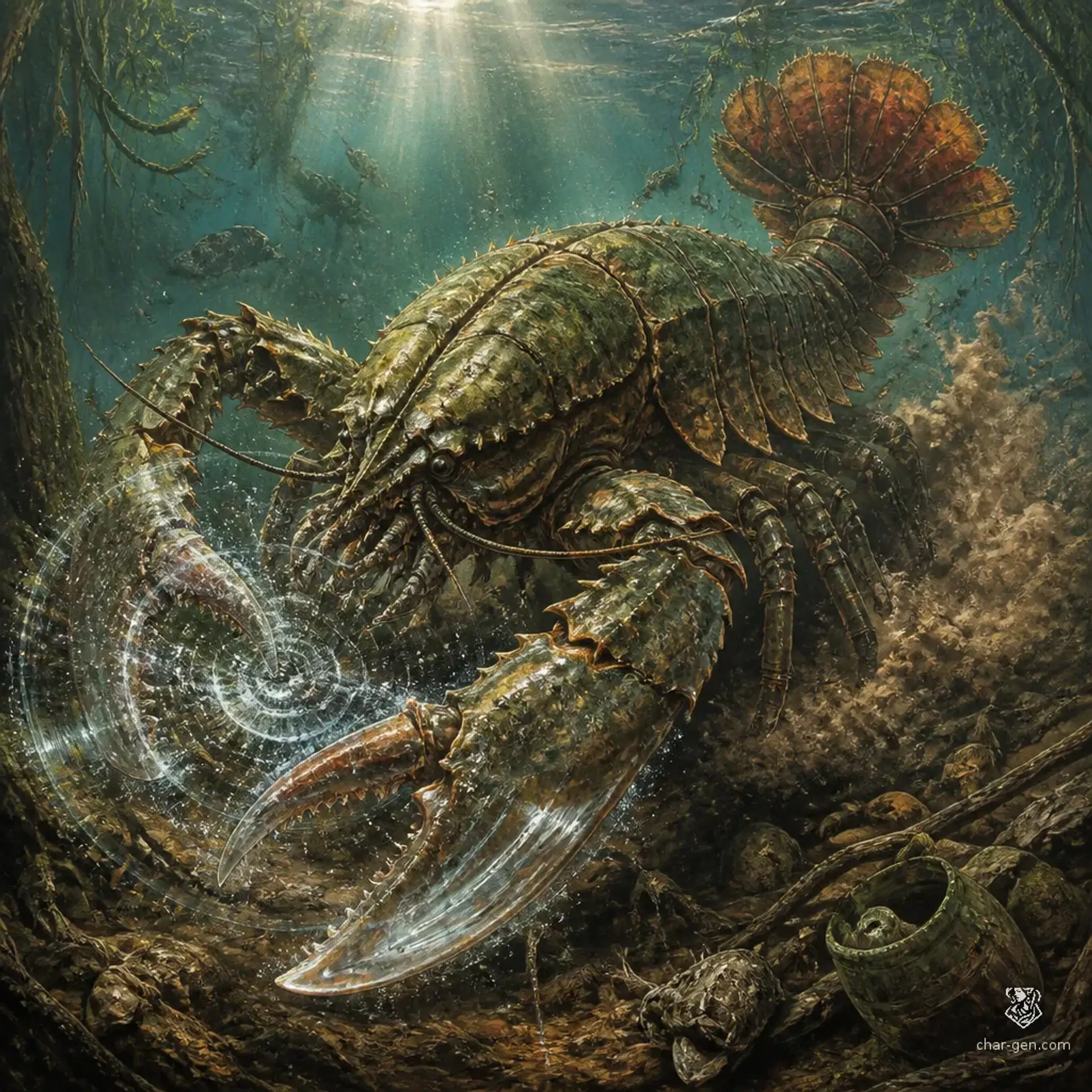 Giant Crawfish - AI-generated fantasy Monster
