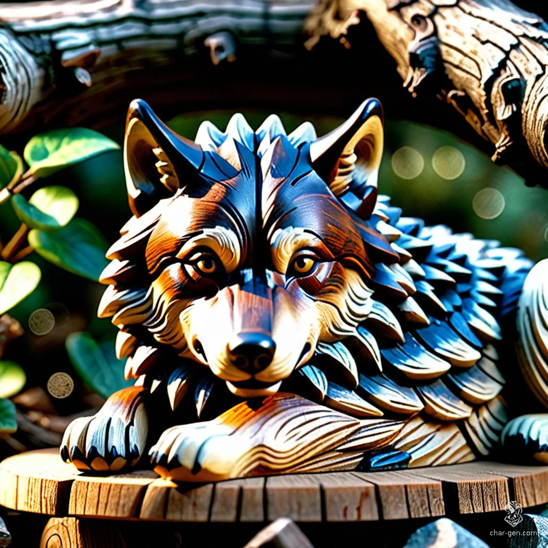 The Stone Wolf is a mesmerizing wooden figurine, intricately carved to depict a slumbering wolf. Said to embody the spirit of tranquility, it grants peace to those who keep it nearby, warding off nightmares and inviting restful dreams with its serene presence.