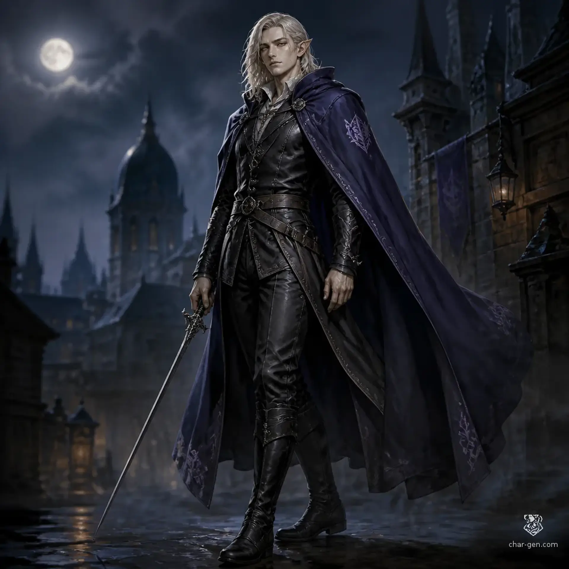 Oswalt von Periwinkle - AI-generated fantasy Character