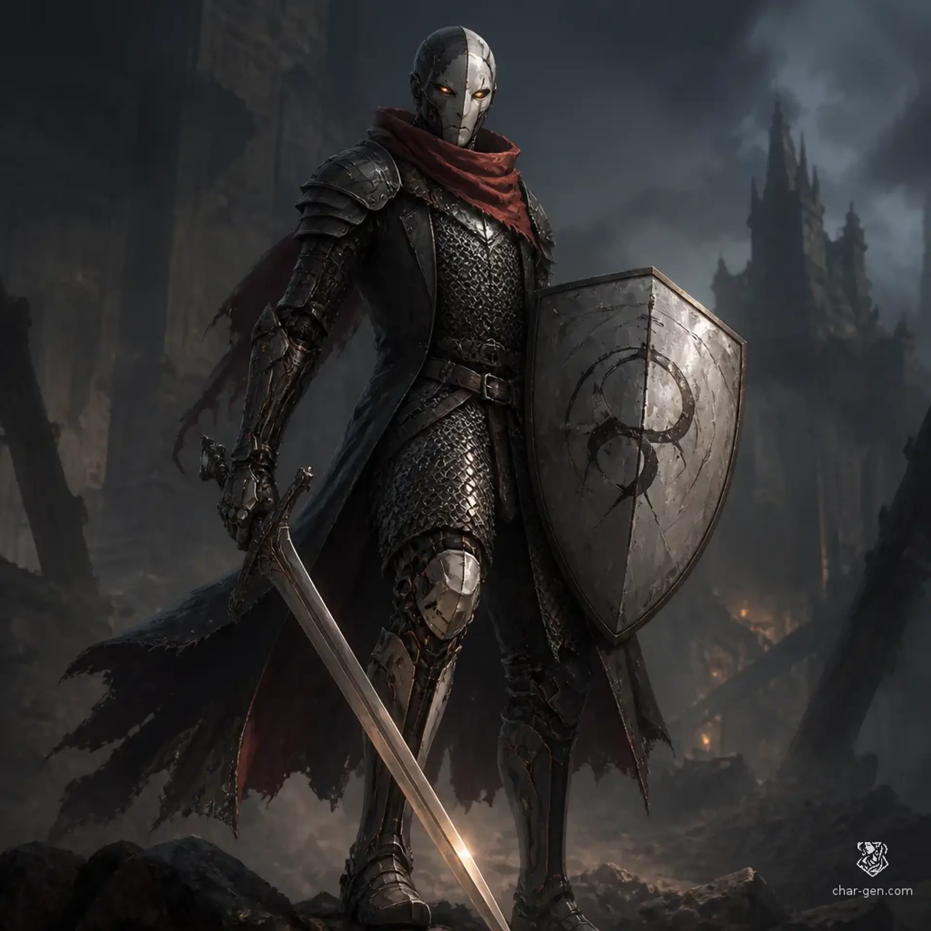 Linea D. - AI-generated fantasy Character