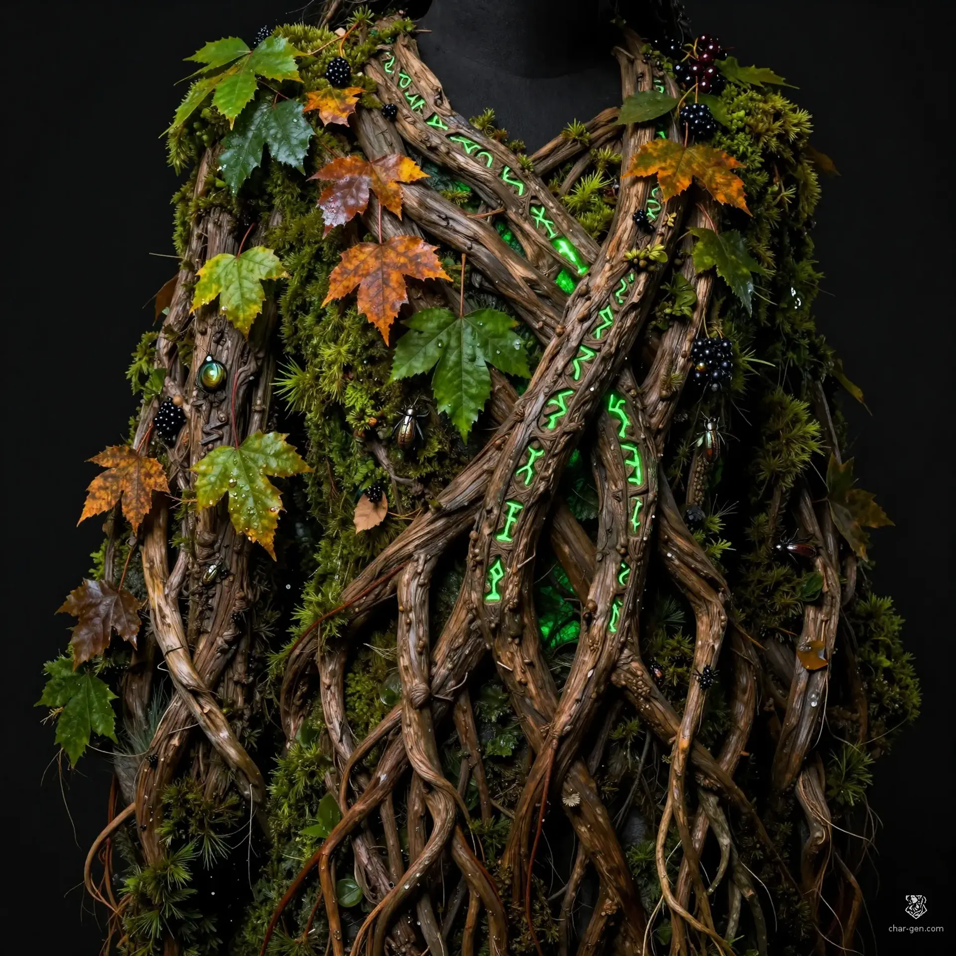 The Root-Heart Shroud of Silvanus - AI-generated fantasy Magic Item
