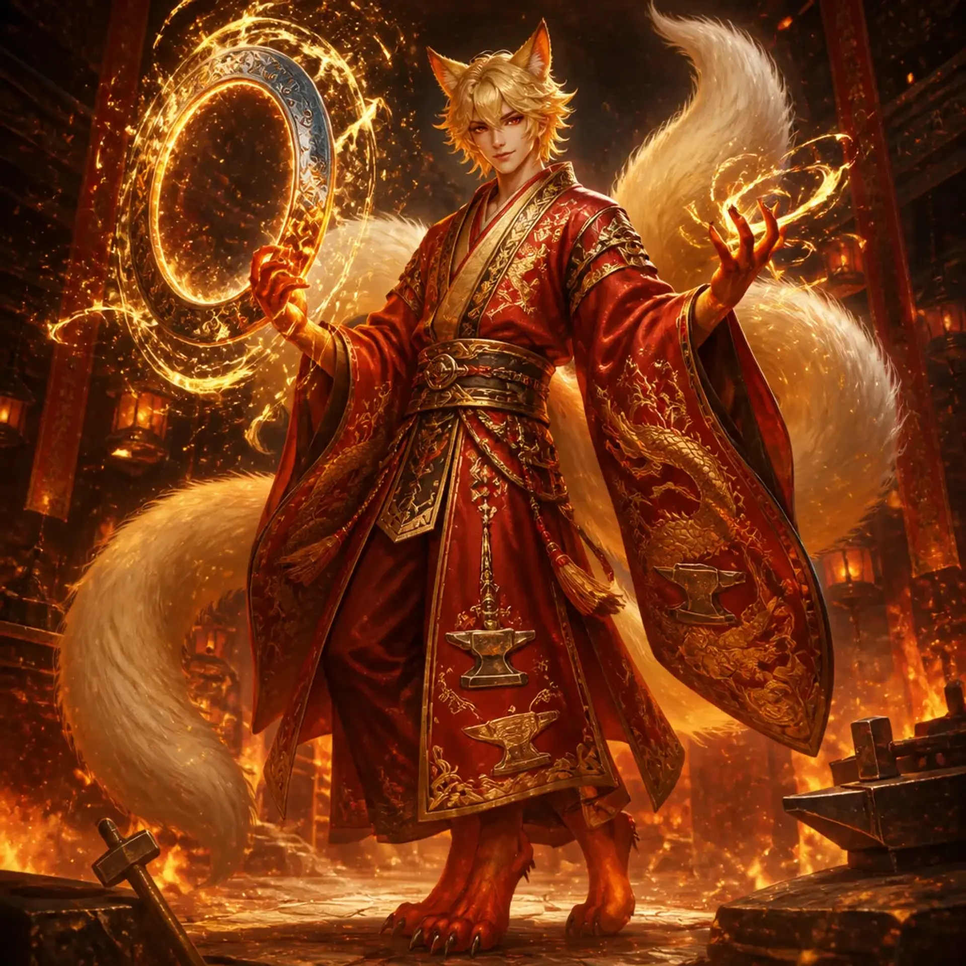 Kyoko fire blossm - AI-generated fantasy Character