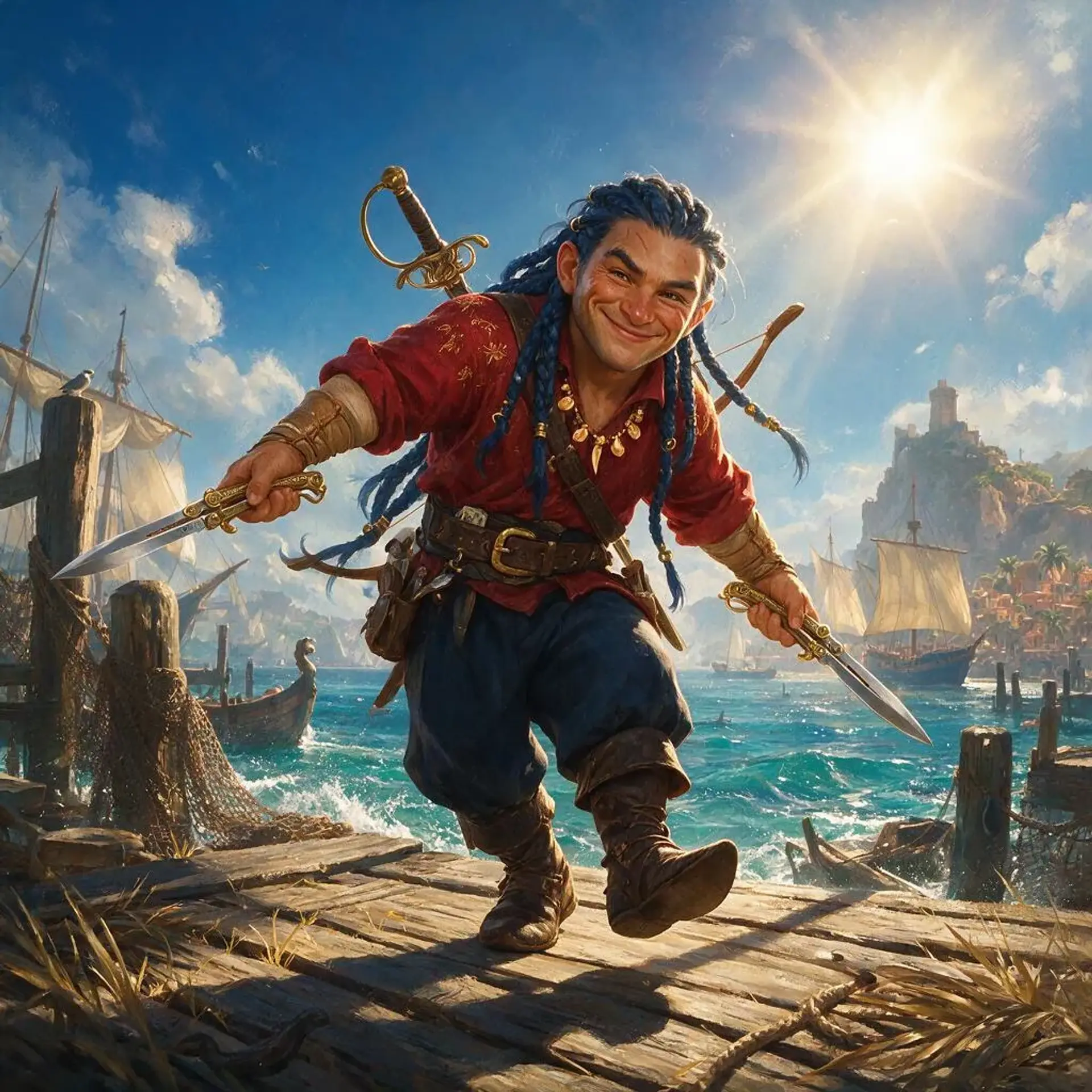 Enrico Calaveres - AI-generated fantasy Character