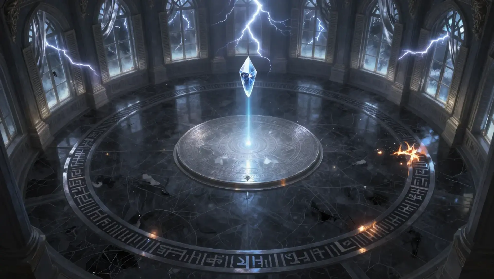 The Focus Test Before the Archmage - AI-generated fantasy Encounter