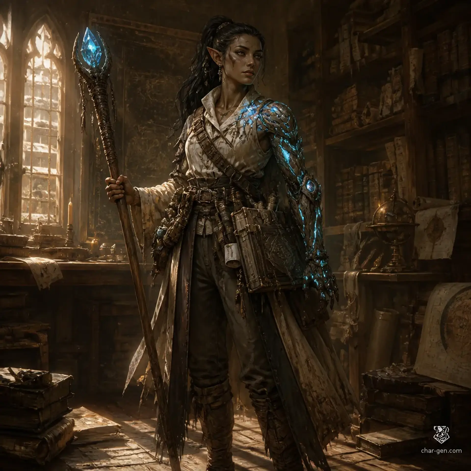 Vaelis Threadwright - AI-generated fantasy Character