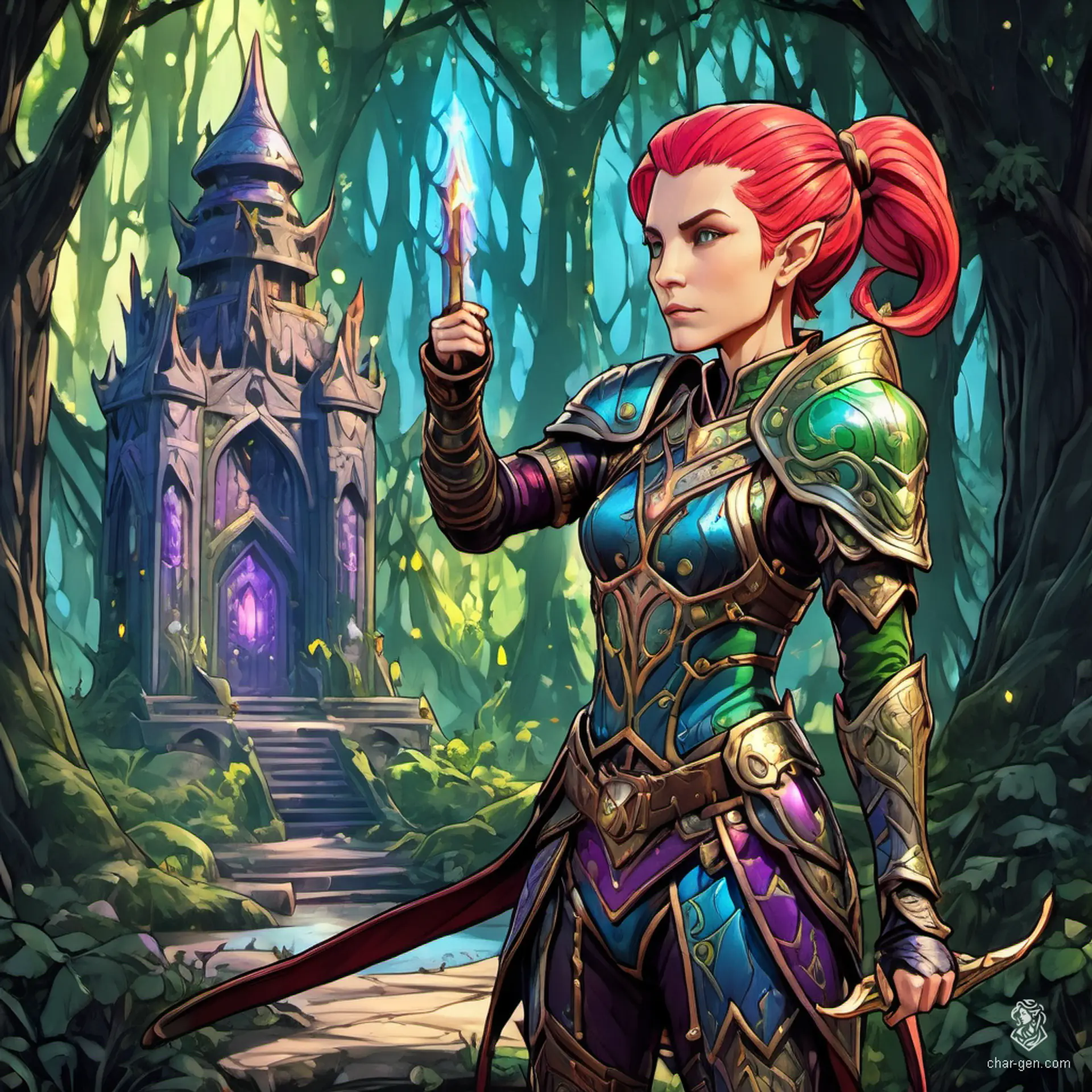 Graceful and ageless, elves are mystical beings known for their ethereal beauty and deep connection to nature. With pointed ears, sparkling eyes, and an innate mastery of magic, they often possess exceptional agility and skills in archery, serving as guardians of ancient forests and wisdom.