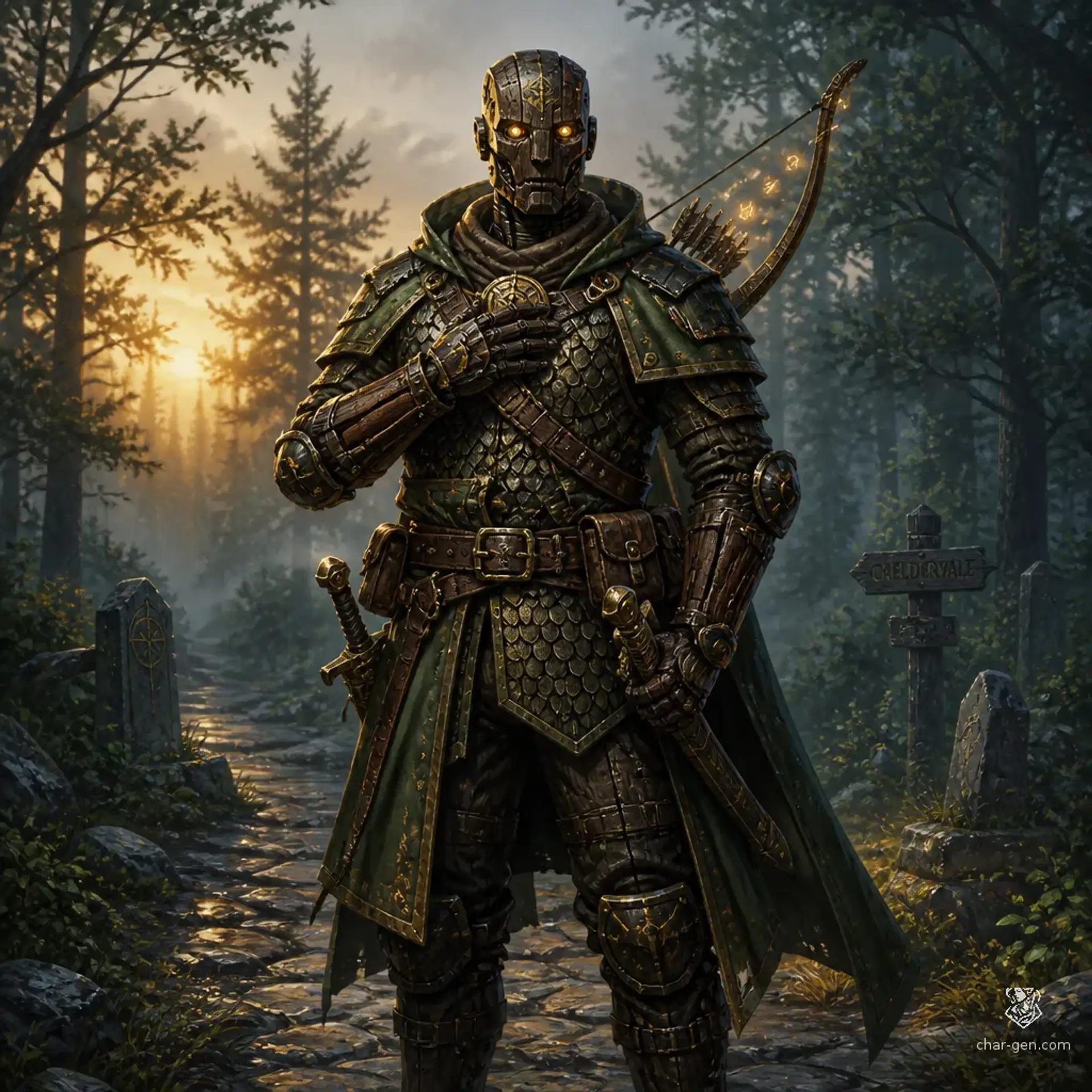 Vojtek - AI-generated fantasy Character