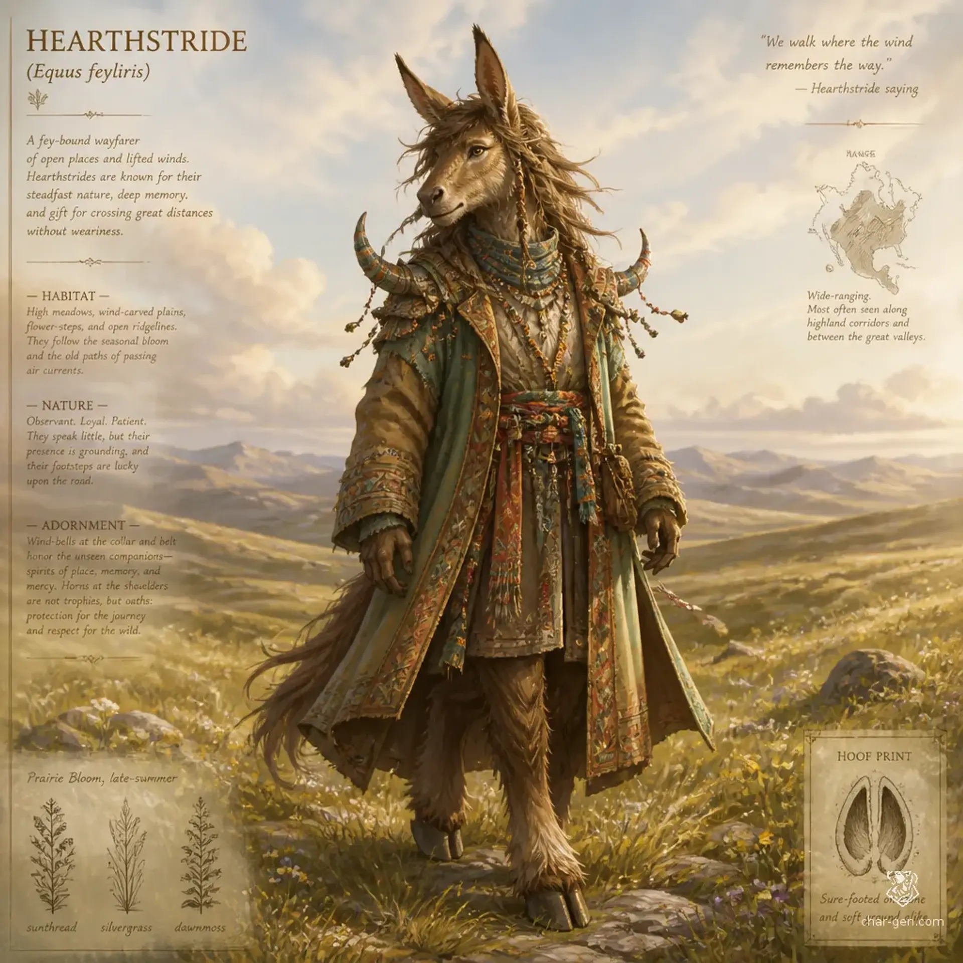 Hearthstride - AI-generated fantasy Species