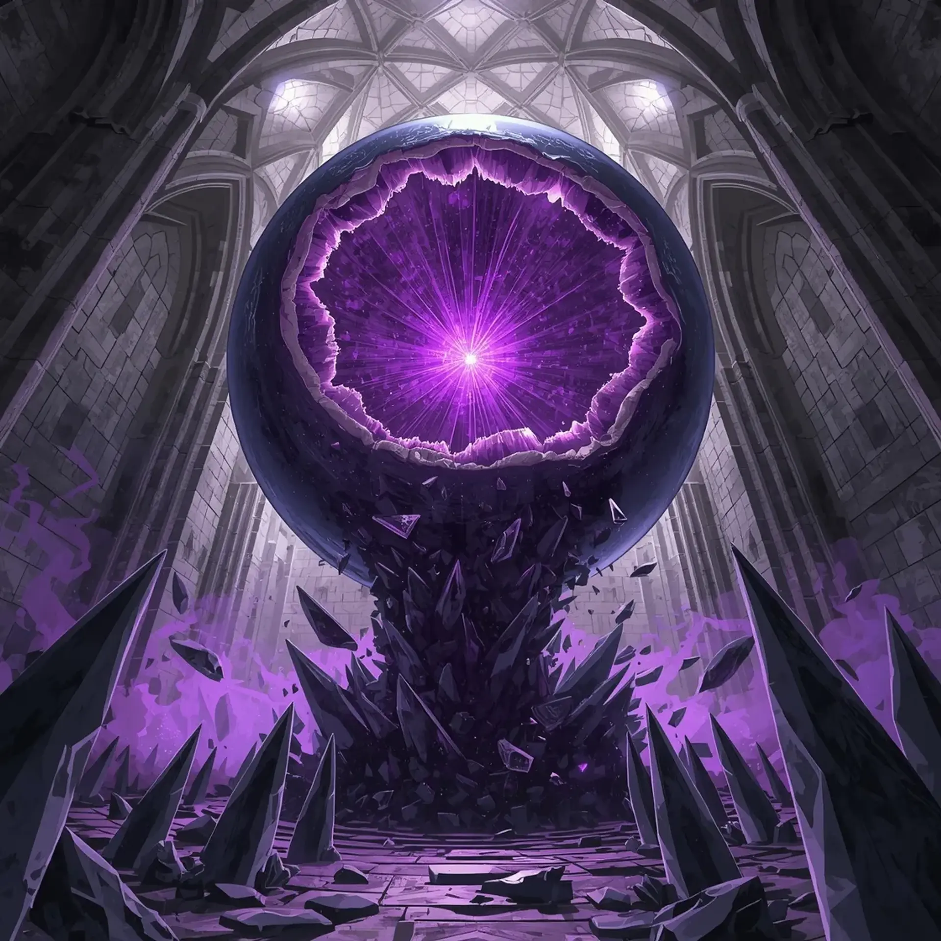 Genius Loci Dungeon Heart - AI-generated fantasy Monster