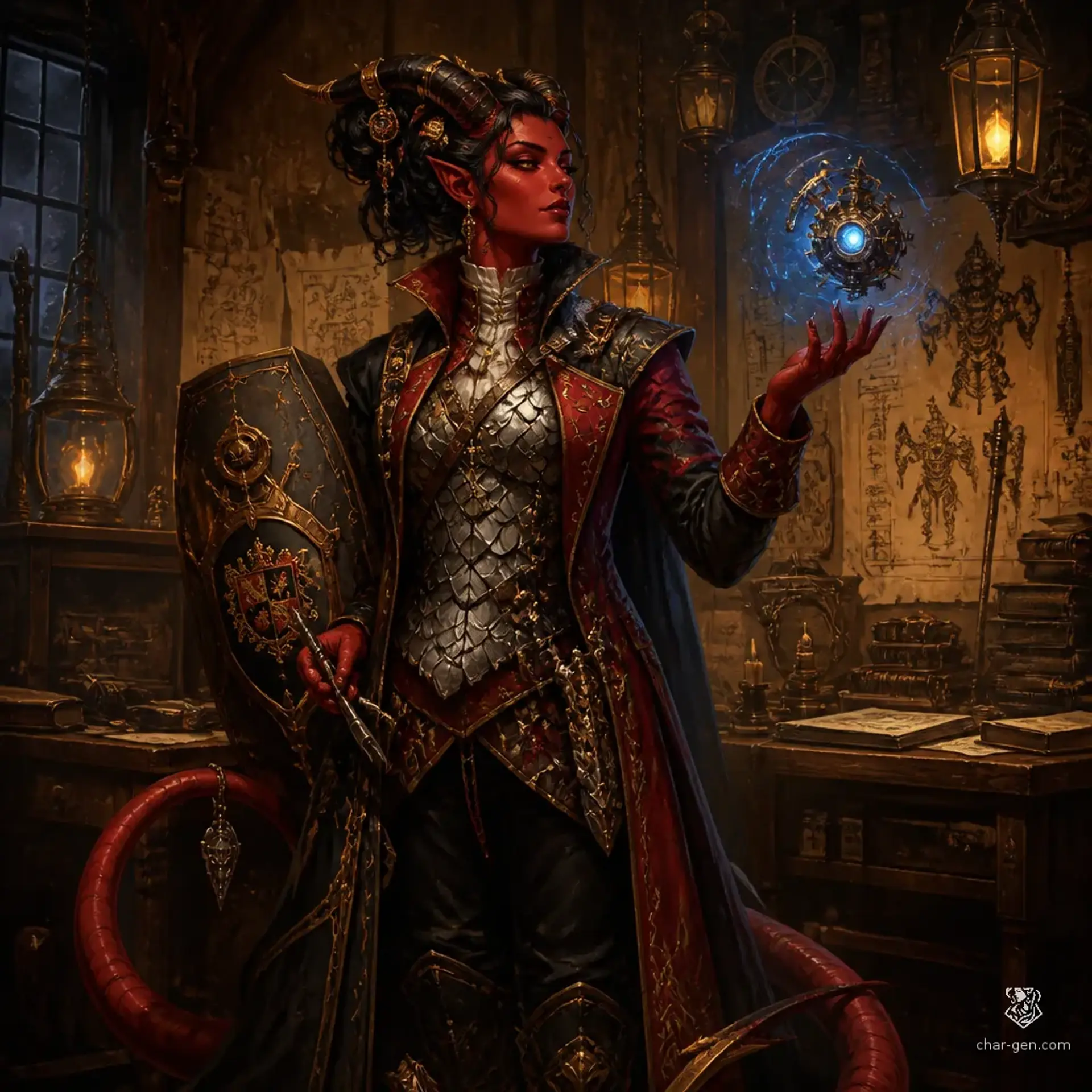 Seraphine Voss - AI-generated fantasy Character