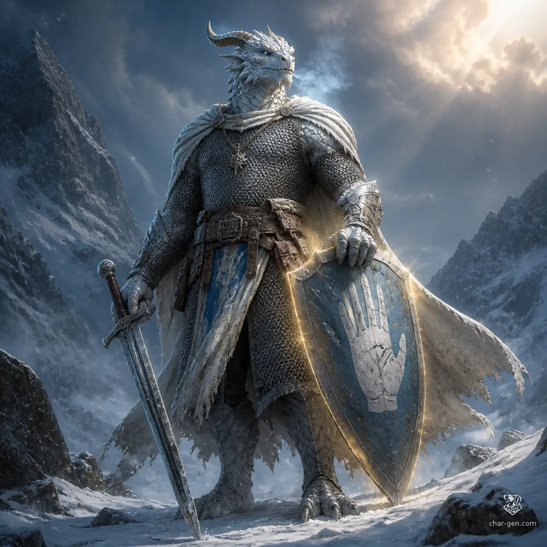 Wyntr Frostborn - AI-generated fantasy Character