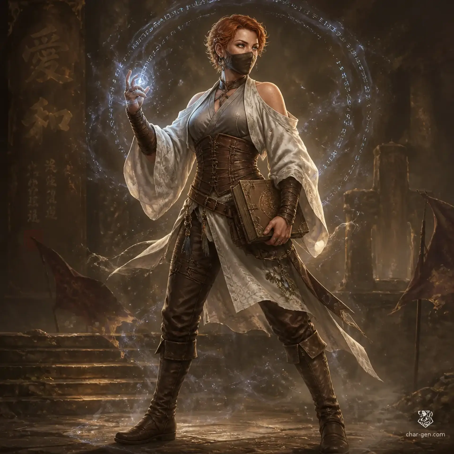 Marcelline Qazbek - AI-generated fantasy Character