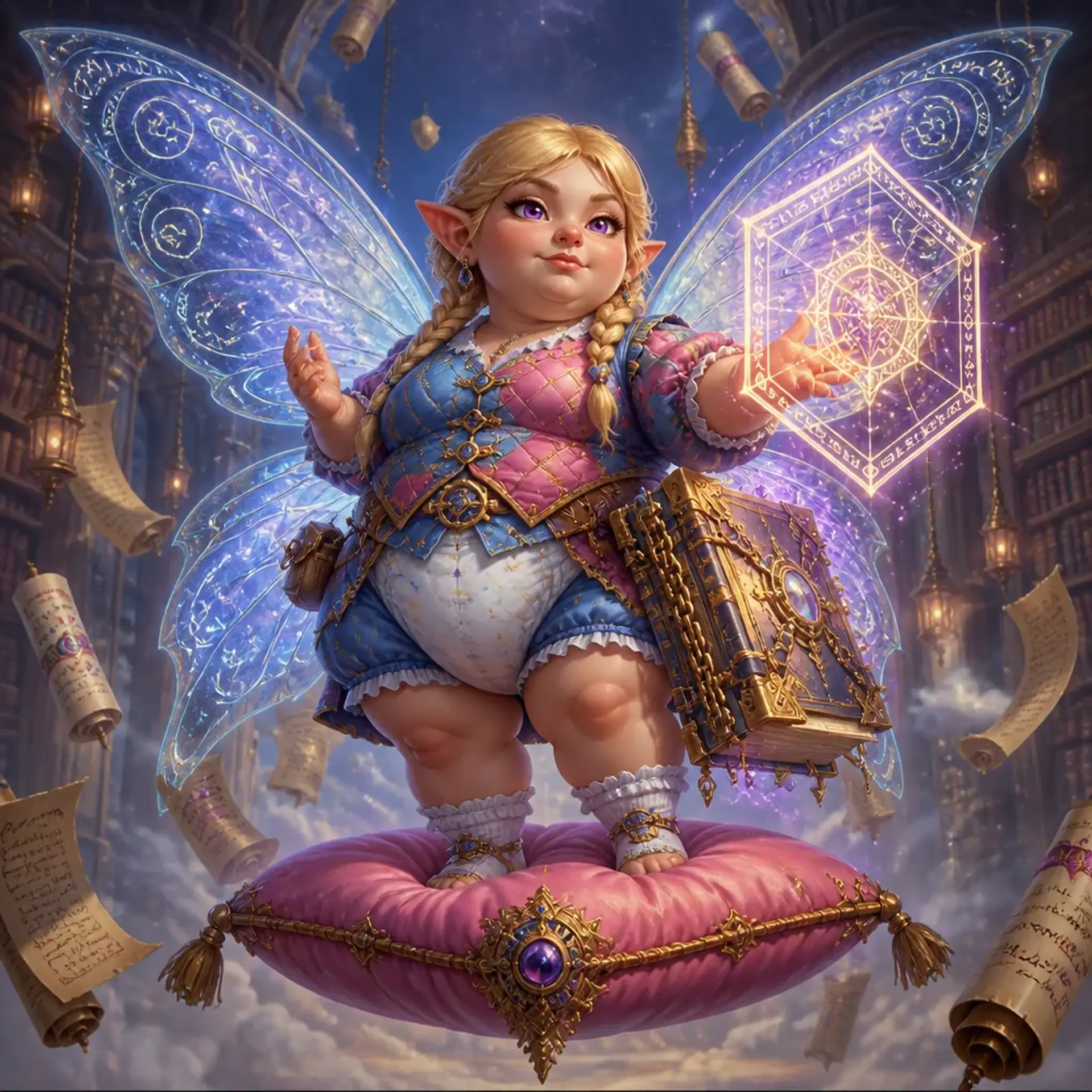 Alexandrite Lexicana Borialis - AI-generated fantasy Character