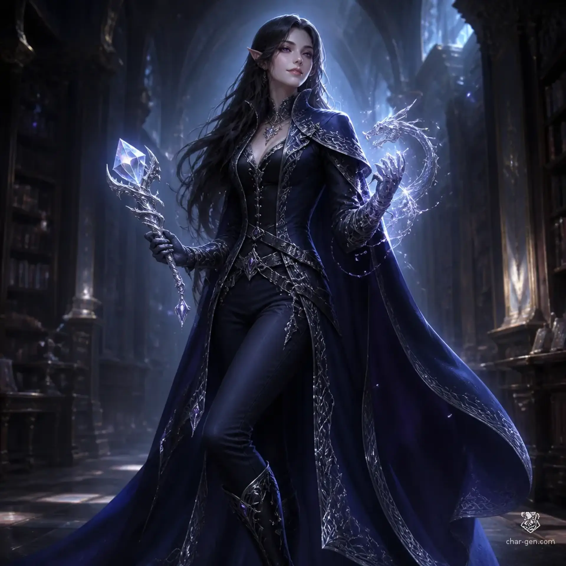 Raven - AI-generated fantasy Character