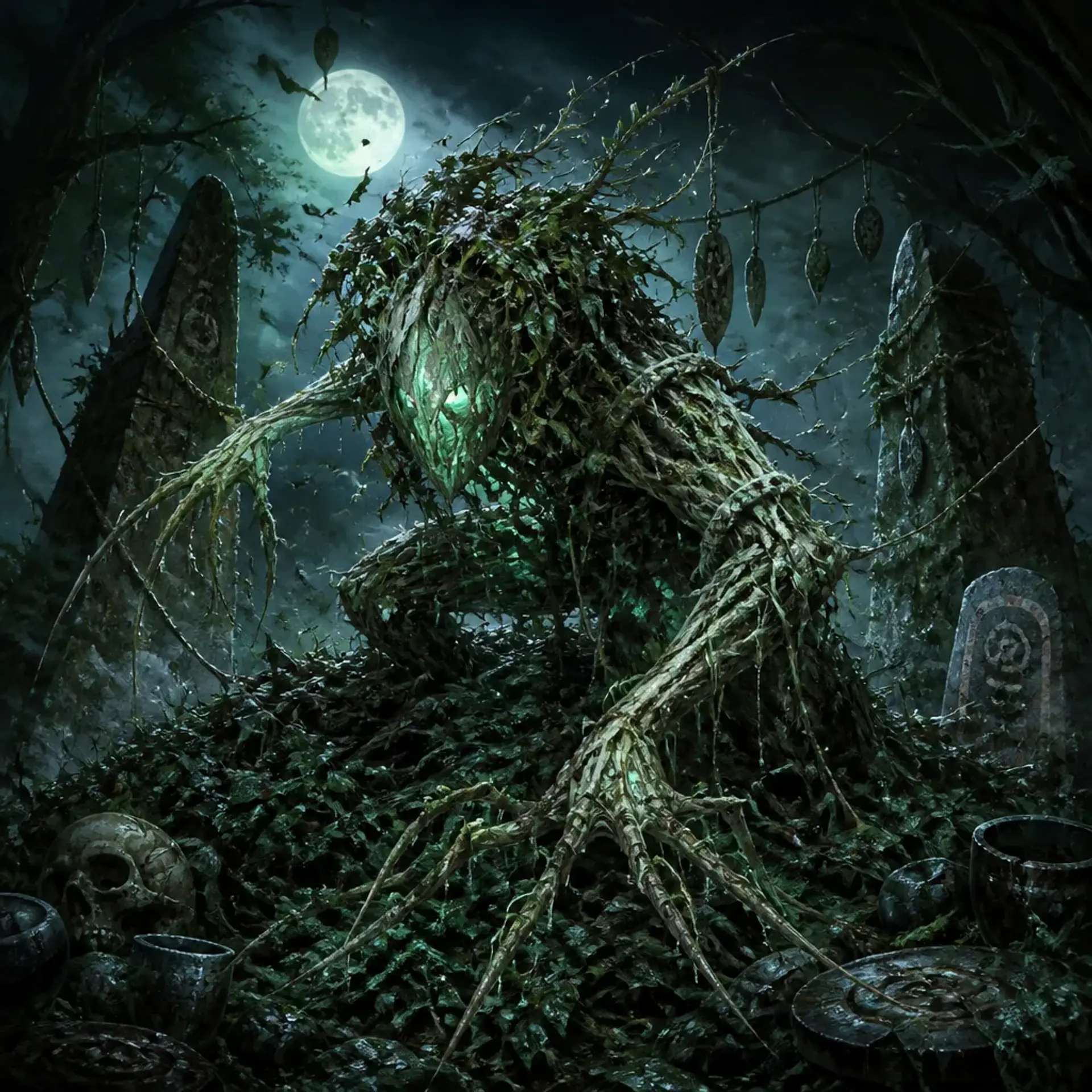 Unquiet Grove Spirit - AI-generated fantasy Monster