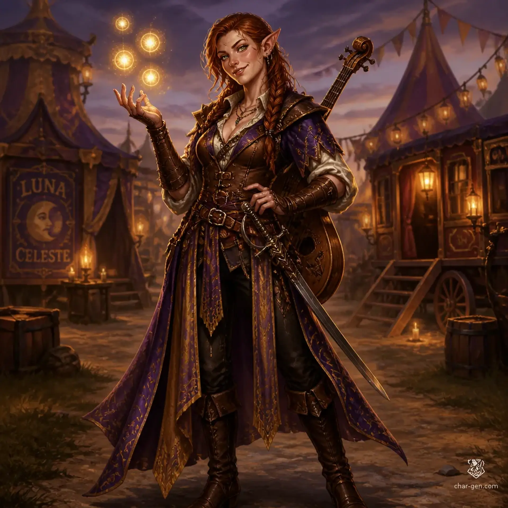 Lyra Nightingale - AI-generated fantasy Character