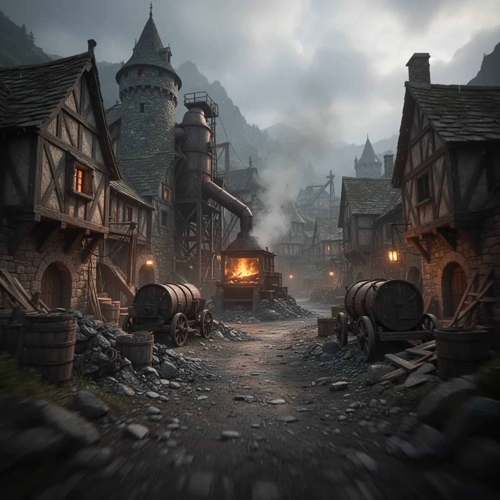 Altheim - AI-generated fantasy Settlement