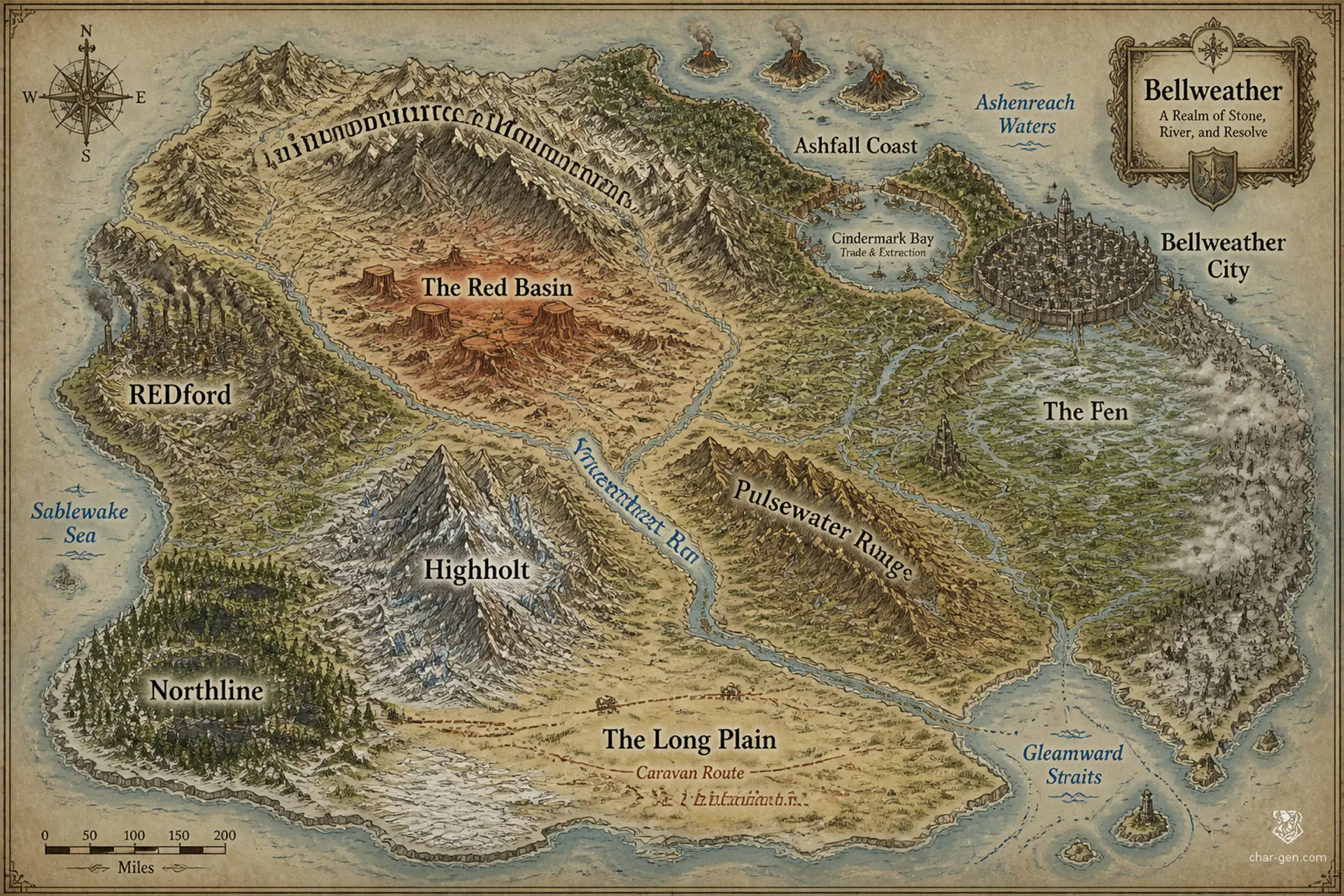 Bellweather - AI-generated fantasy World
