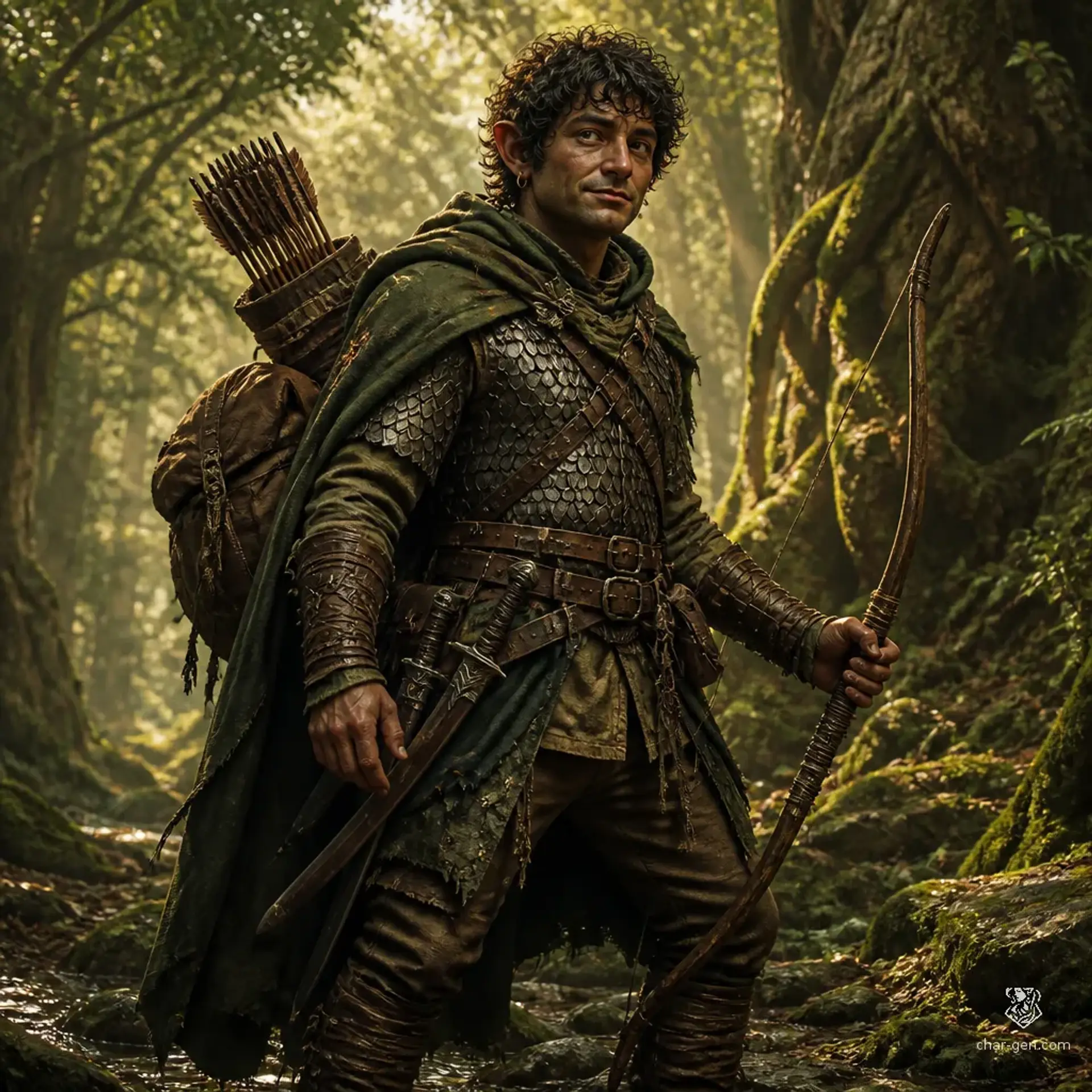 Perrin Underbough - AI-generated fantasy Character