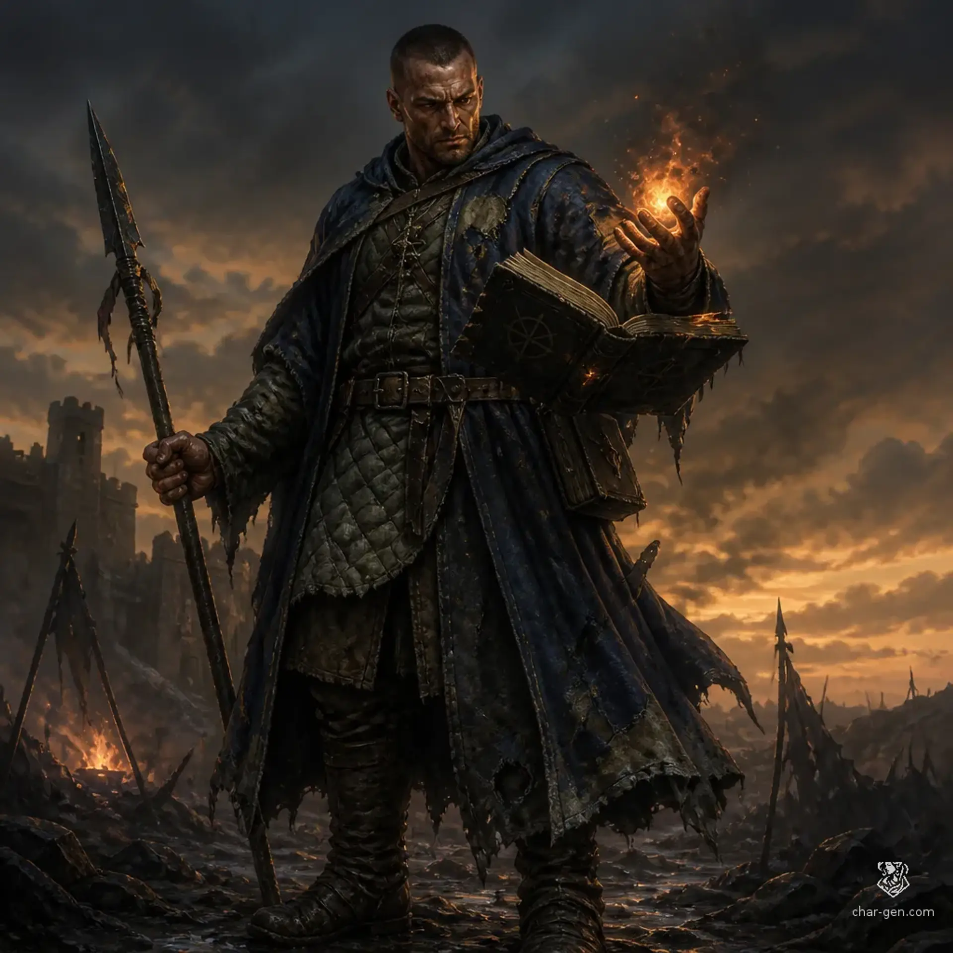 Kortar - AI-generated fantasy Character