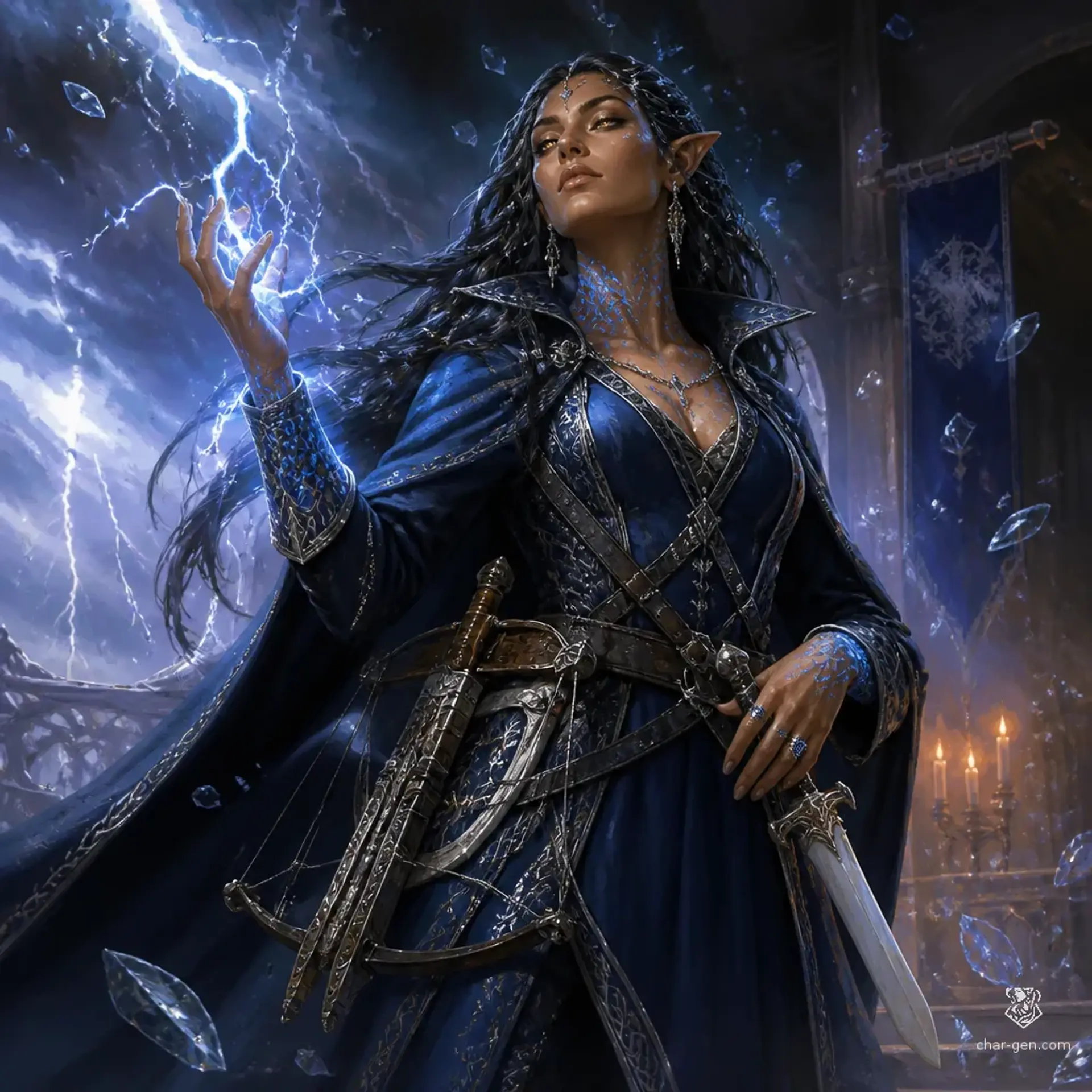 Nîyaz - AI-generated fantasy Character