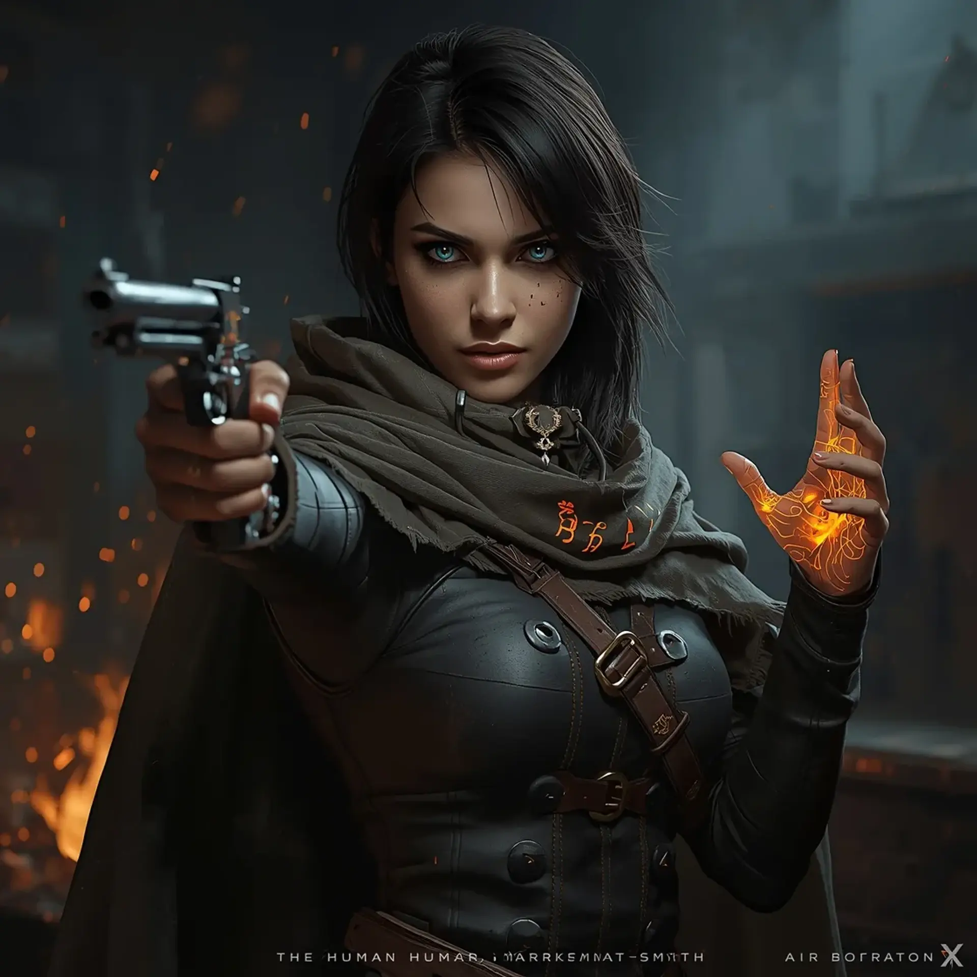 Syri Vulcan - AI-generated fantasy Character