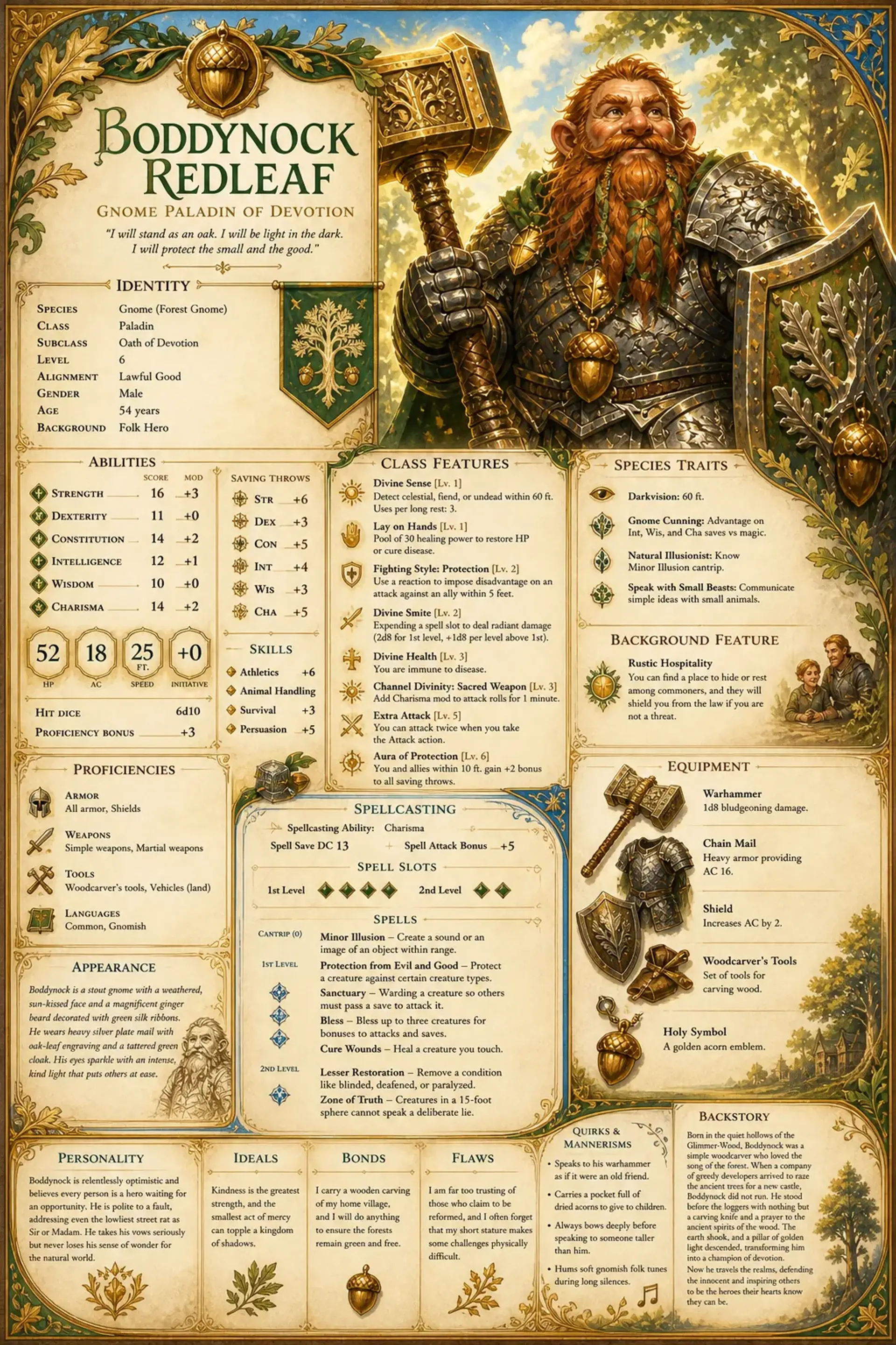 Character Sheet