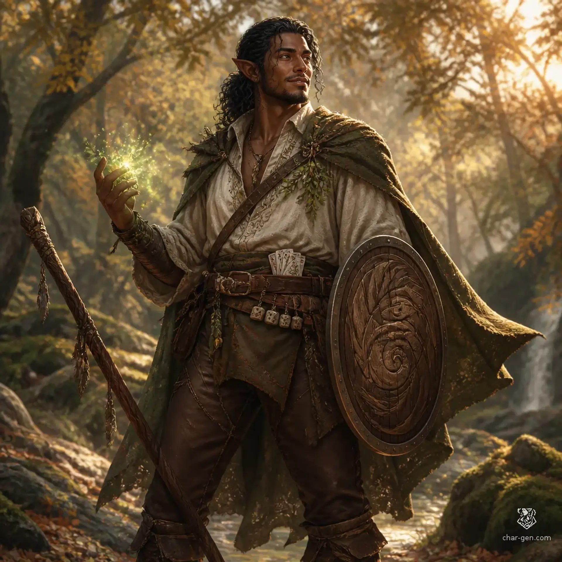 Tavik - AI-generated fantasy Character