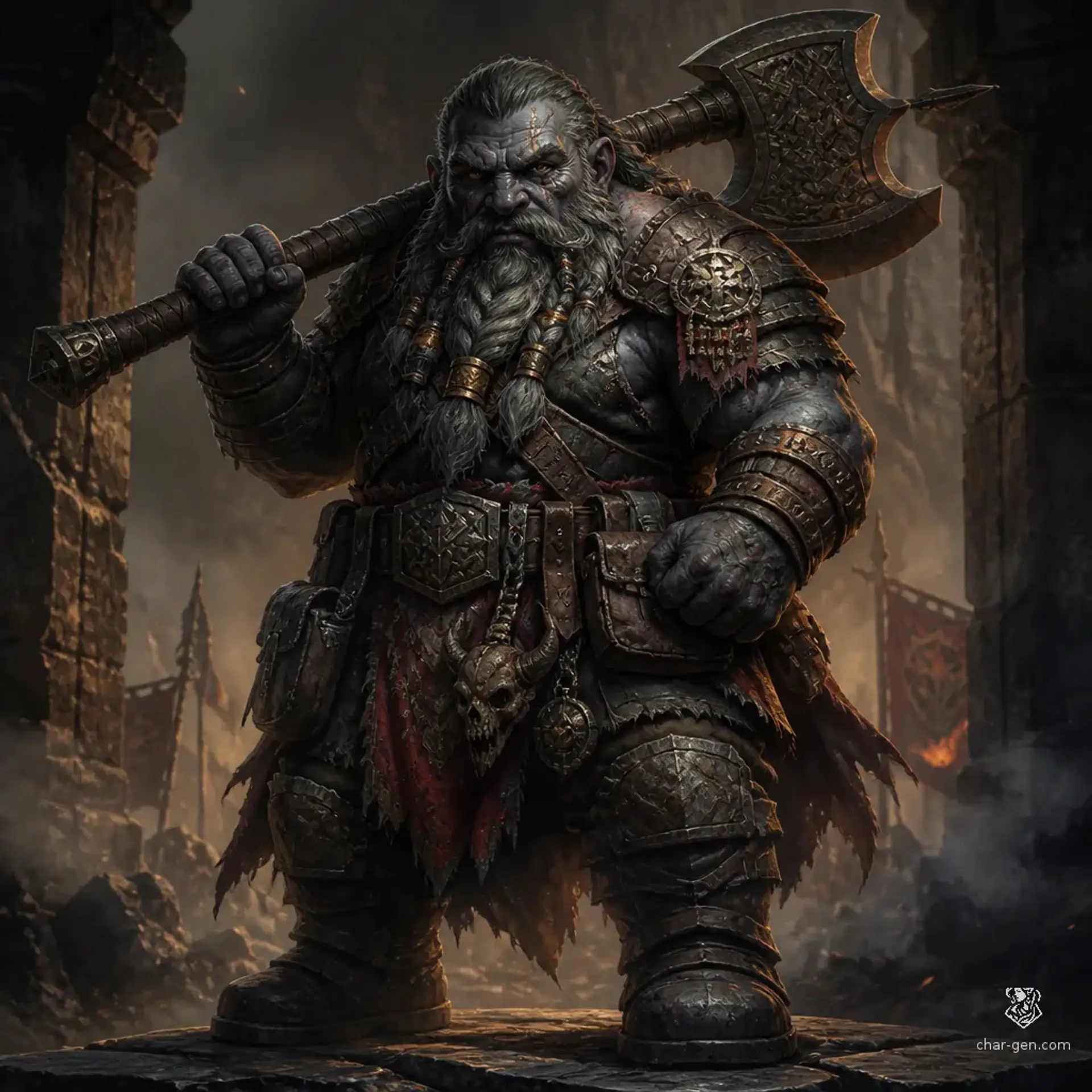 Borin Stonefist - AI-generated fantasy Character