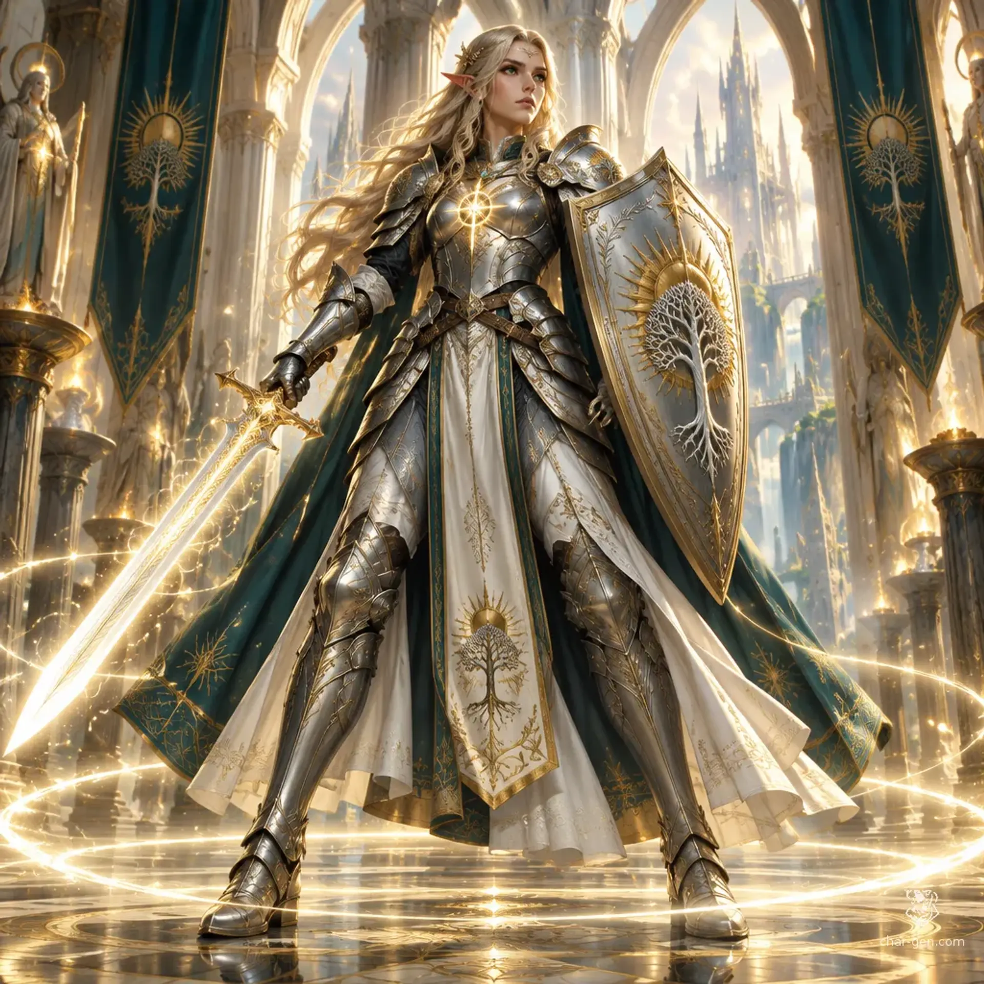 Sylvia Summerwind - AI-generated fantasy Character