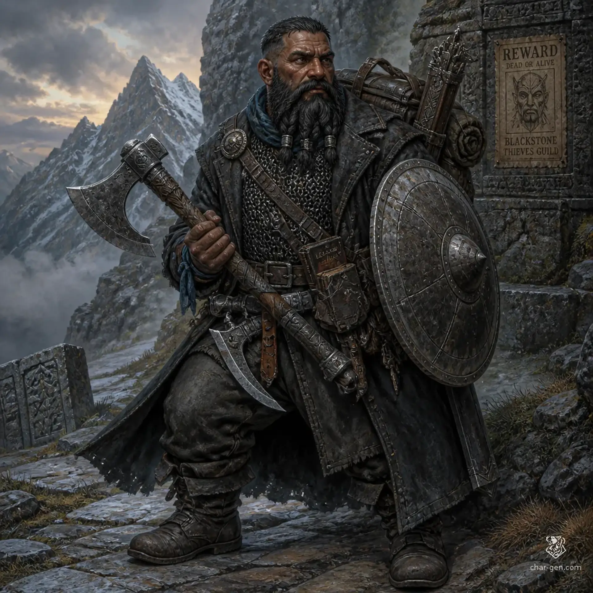 Mkwazi Korpela - AI-generated fantasy Character