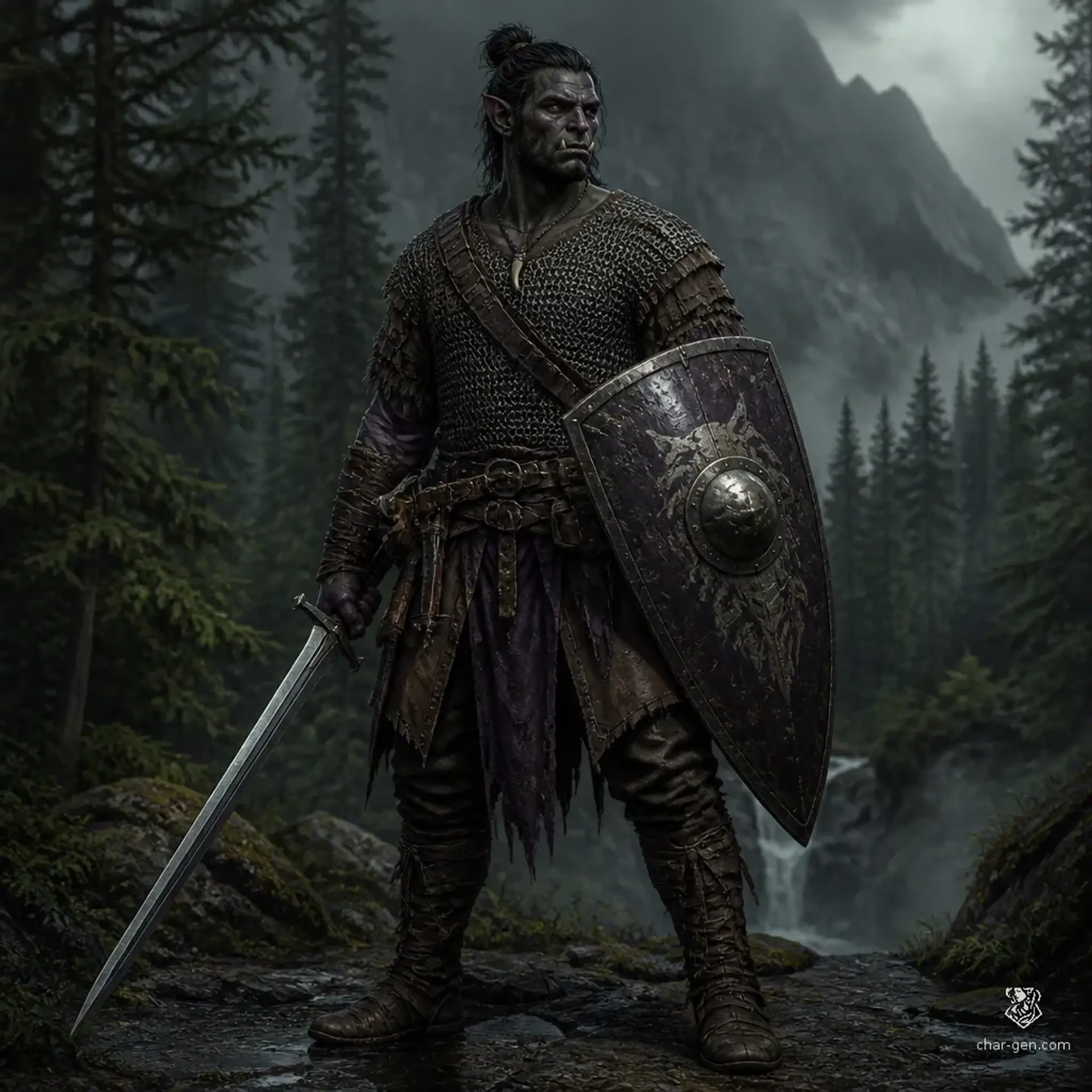 Thokk Iron-Bound - AI-generated fantasy Character