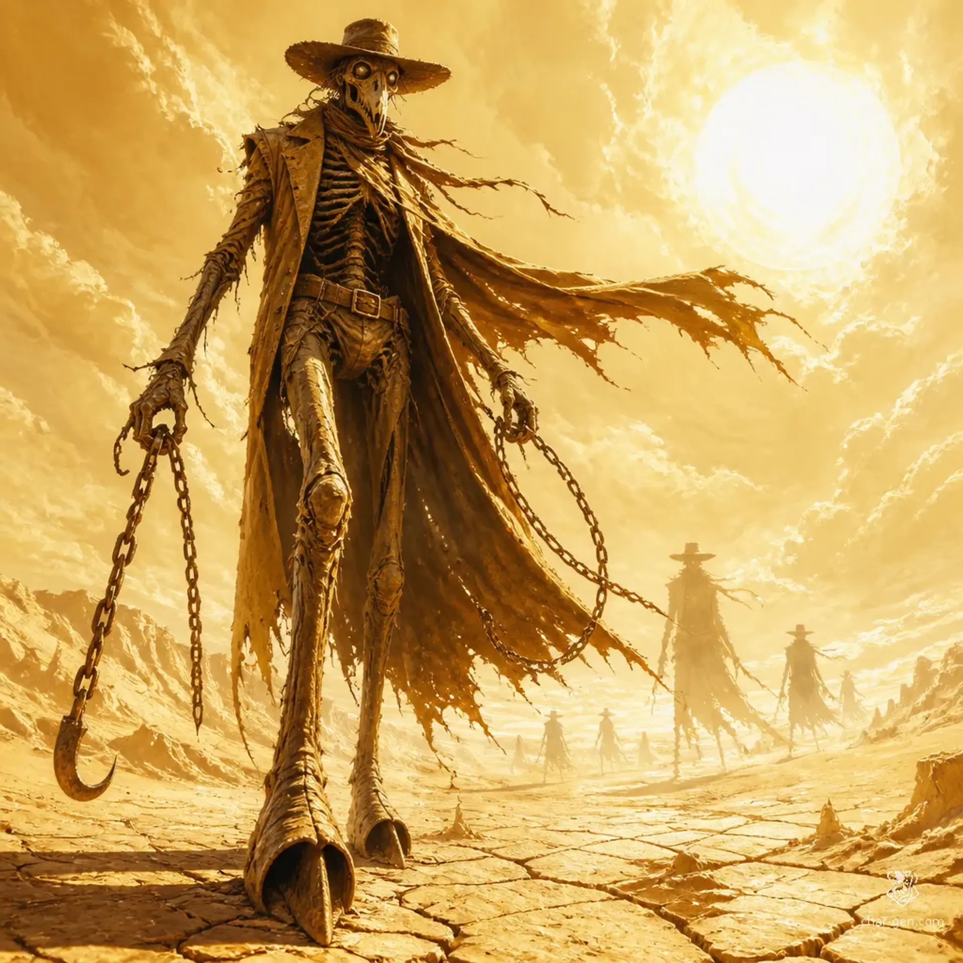 Barzul Desert Warden - AI-generated fantasy Monster