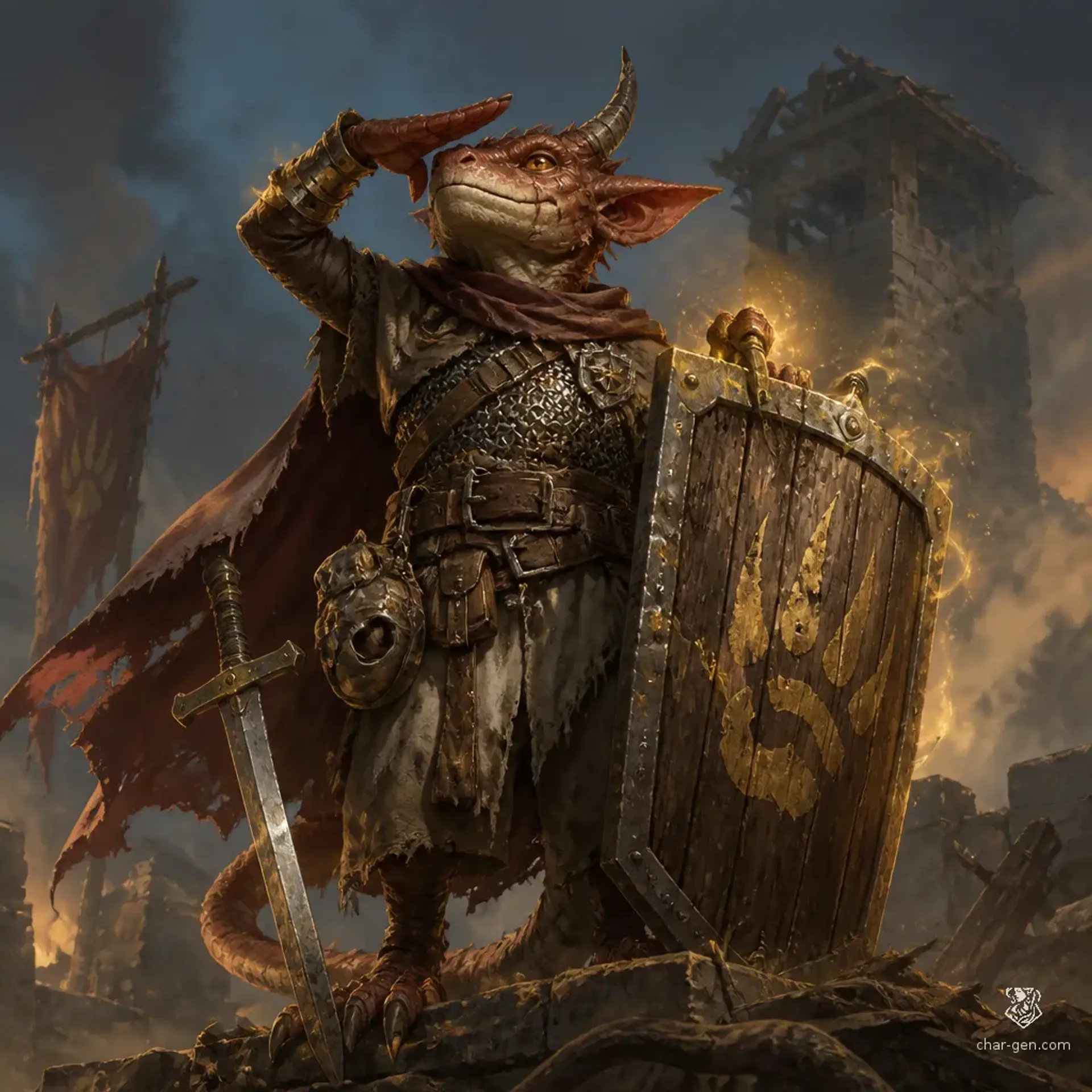 PAWTHOR - AI-generated fantasy Character