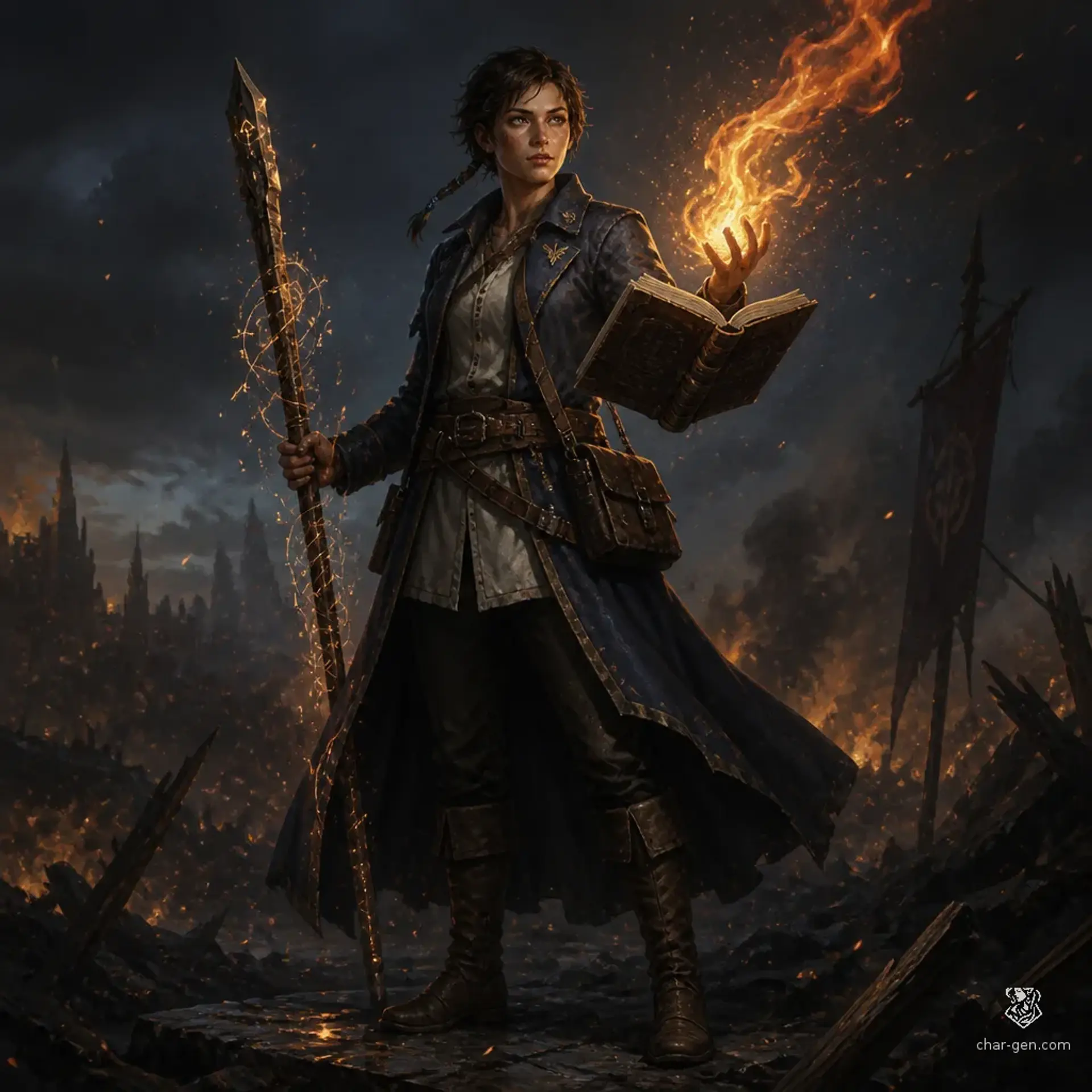 Salli Korte - AI-generated fantasy Character