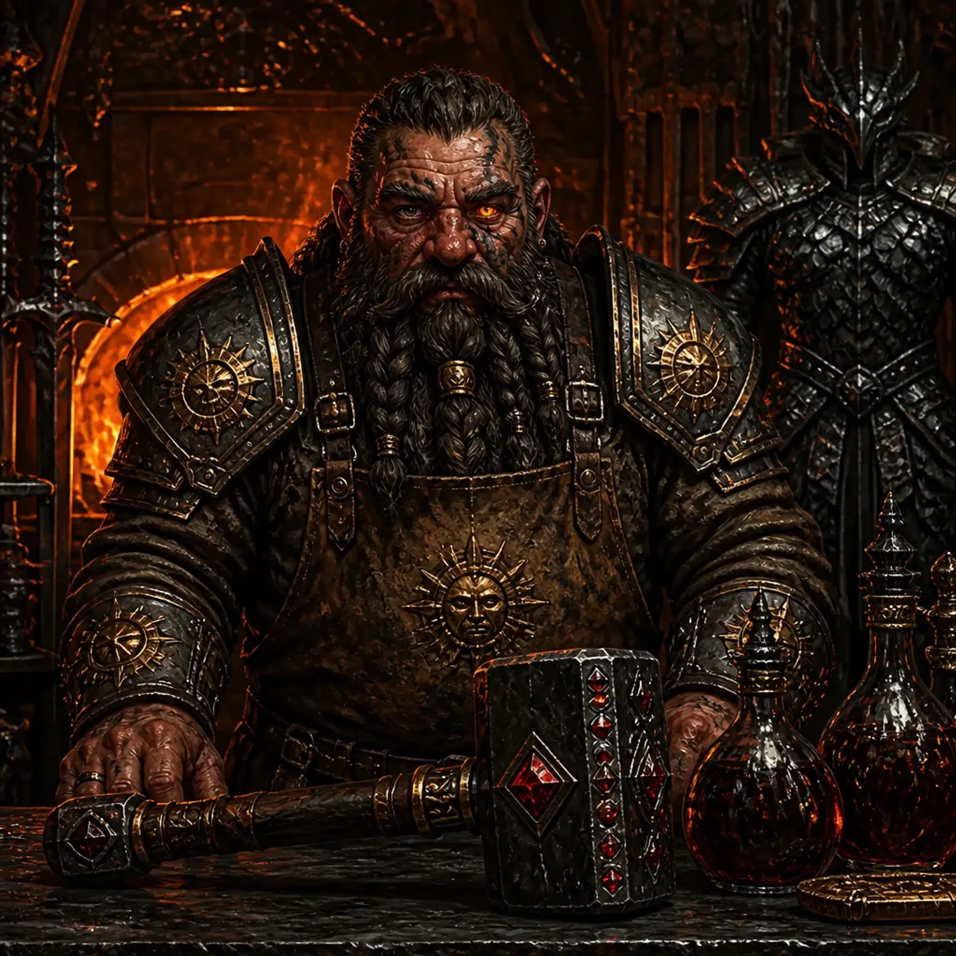 The Onyx Anvil - AI-generated fantasy Shop