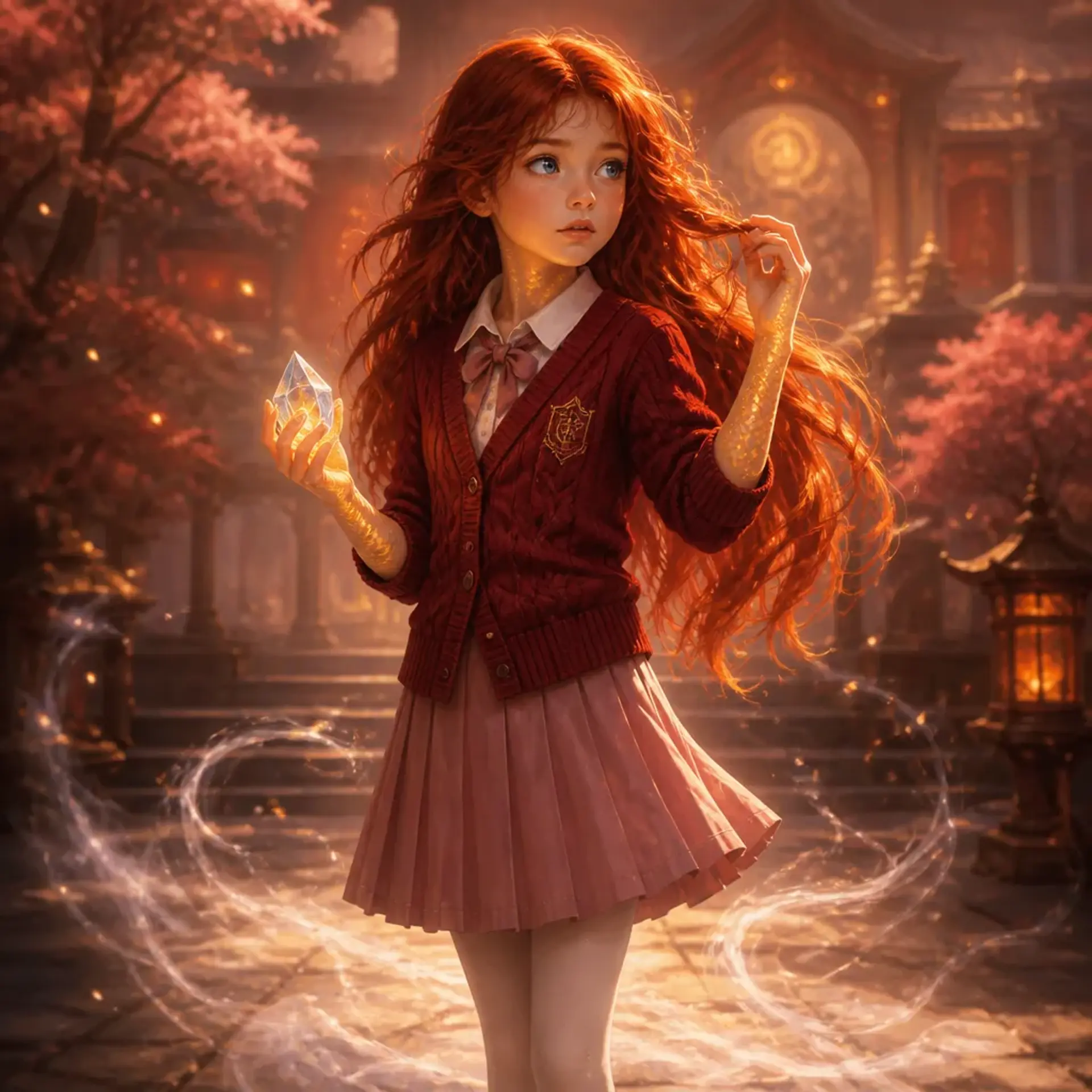 Athena Lavender Wilson-Martinez - AI-generated fantasy Character