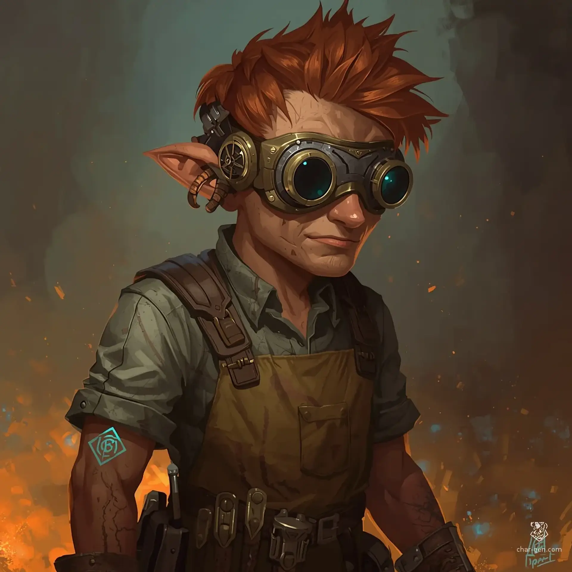 Kobbik Flintar - AI-generated fantasy NPC