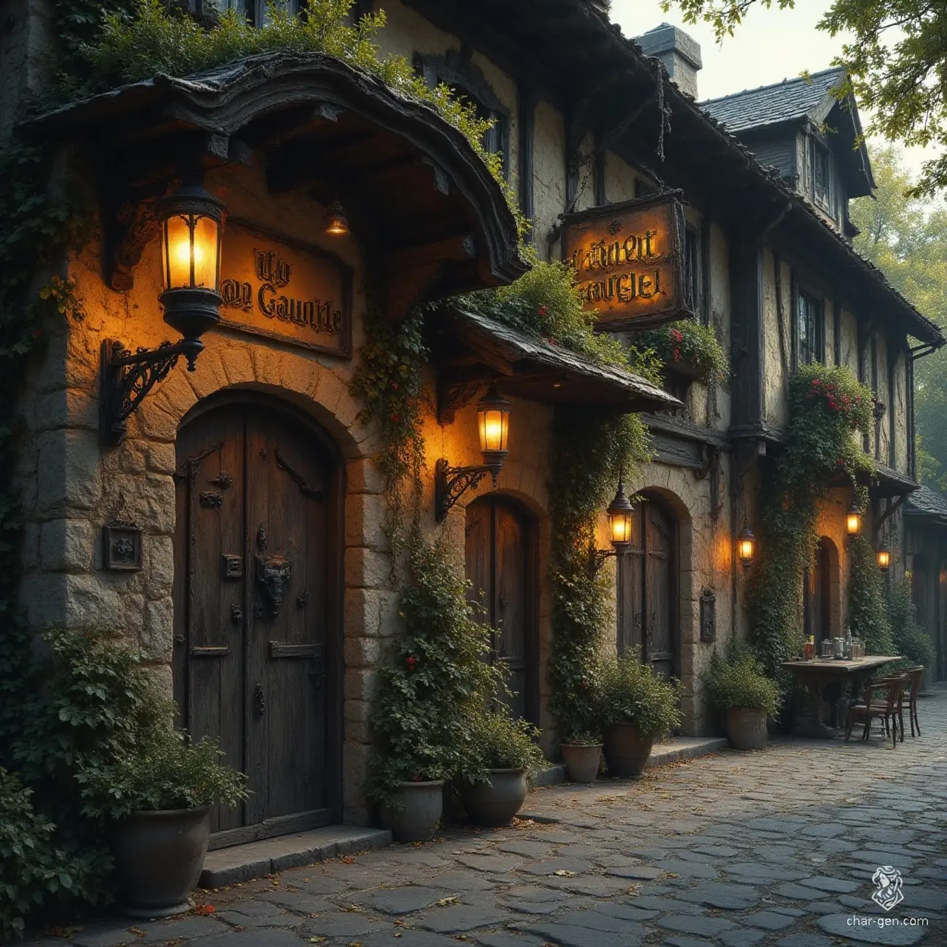 The Iron Gauntlet - AI-generated fantasy Tavern
