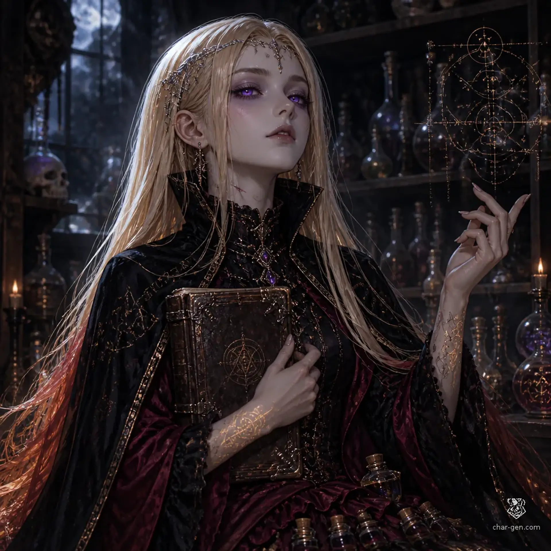 Medeina Veyl - AI-generated fantasy NPC