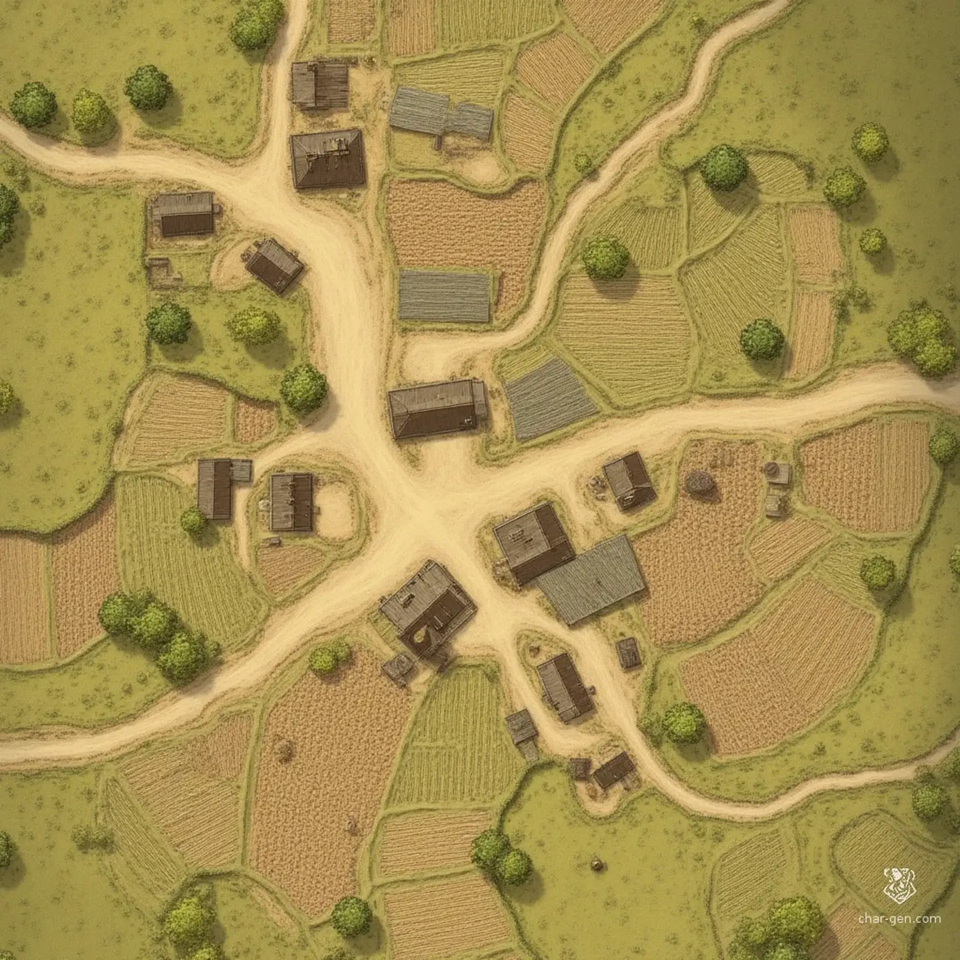 Darnbreyer Homestead - AI-generated fantasy Settlement
