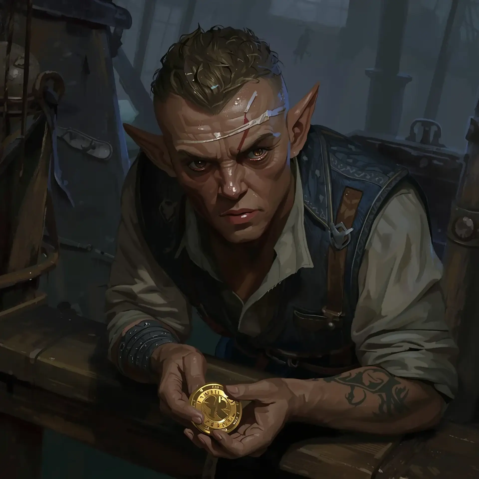 Kaelen 'Quick-Silver' Reed - AI-generated fantasy NPC