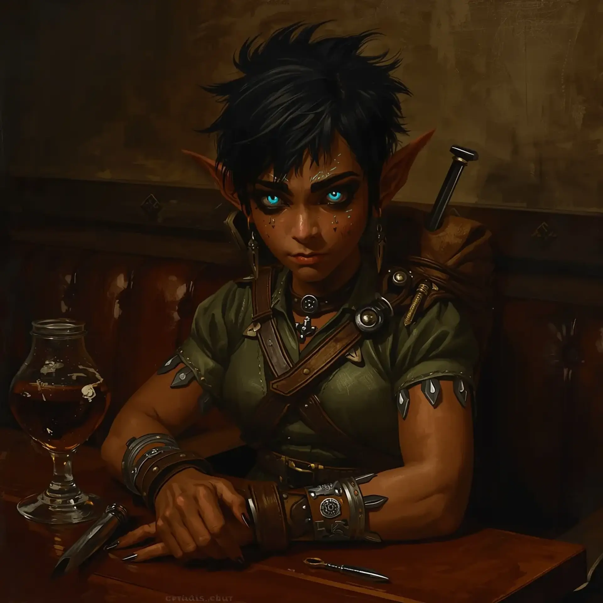 Joyful O'Bruin - AI-generated fantasy Character