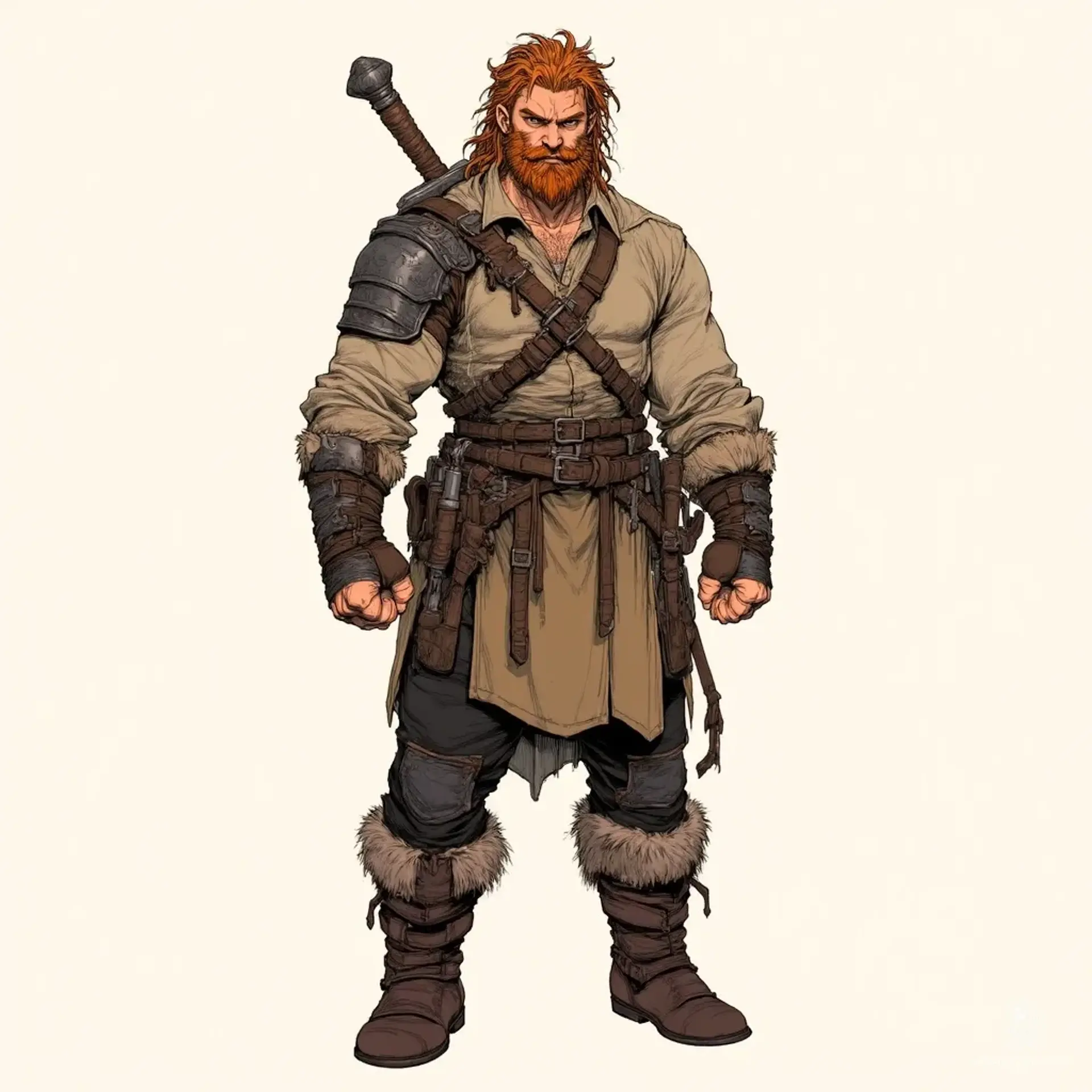 Bomren Tidesspur - AI-generated fantasy NPC