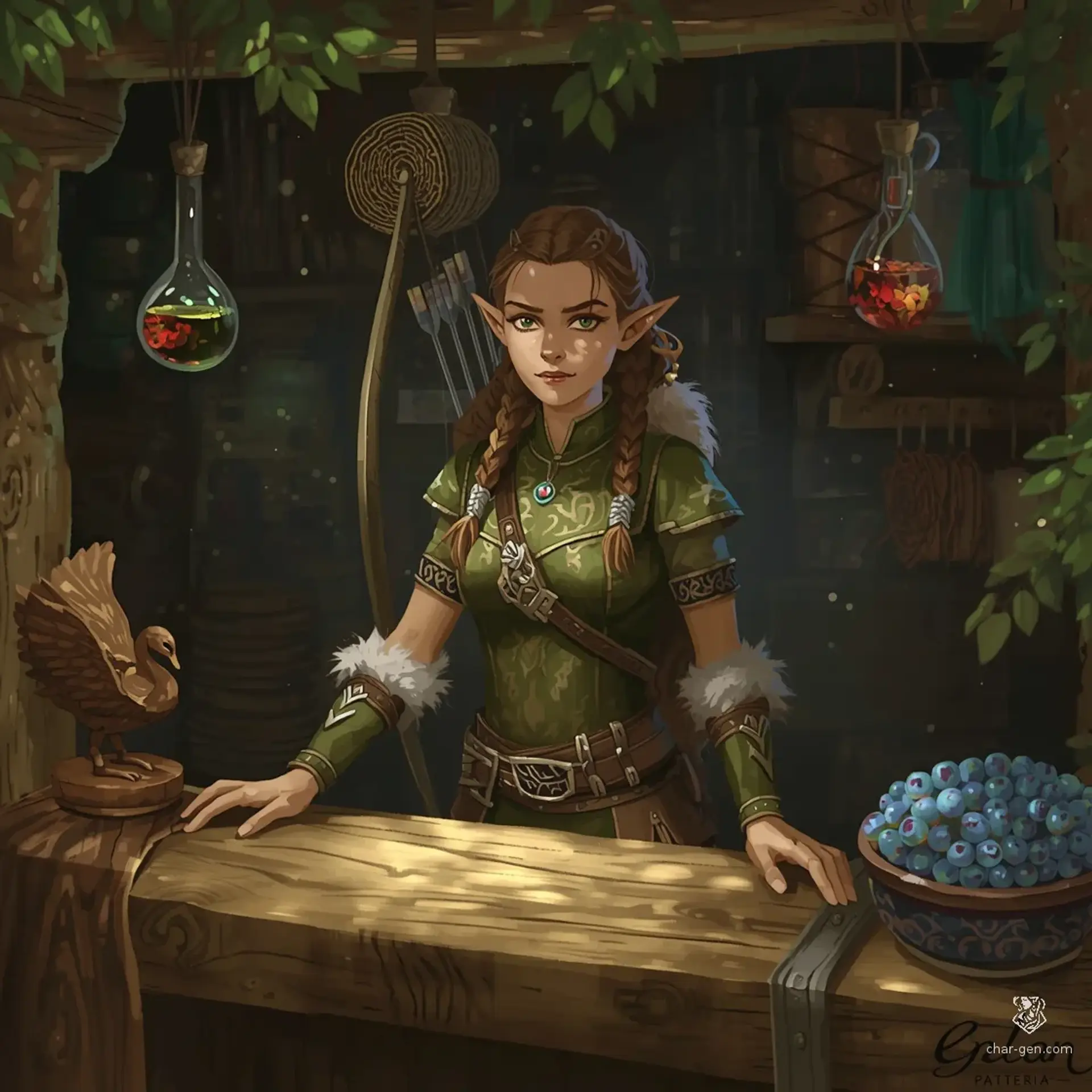 The Whispering Willow General Store - AI-generated fantasy Shop