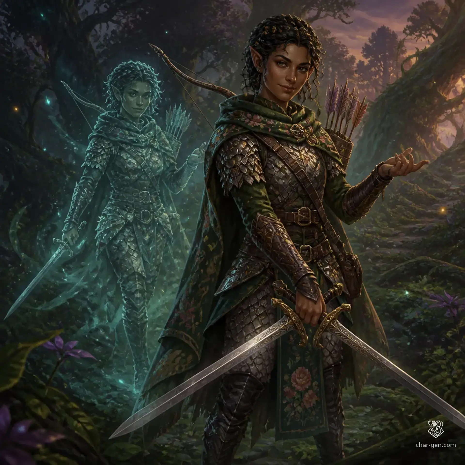 Rose Vardani - AI-generated fantasy Character