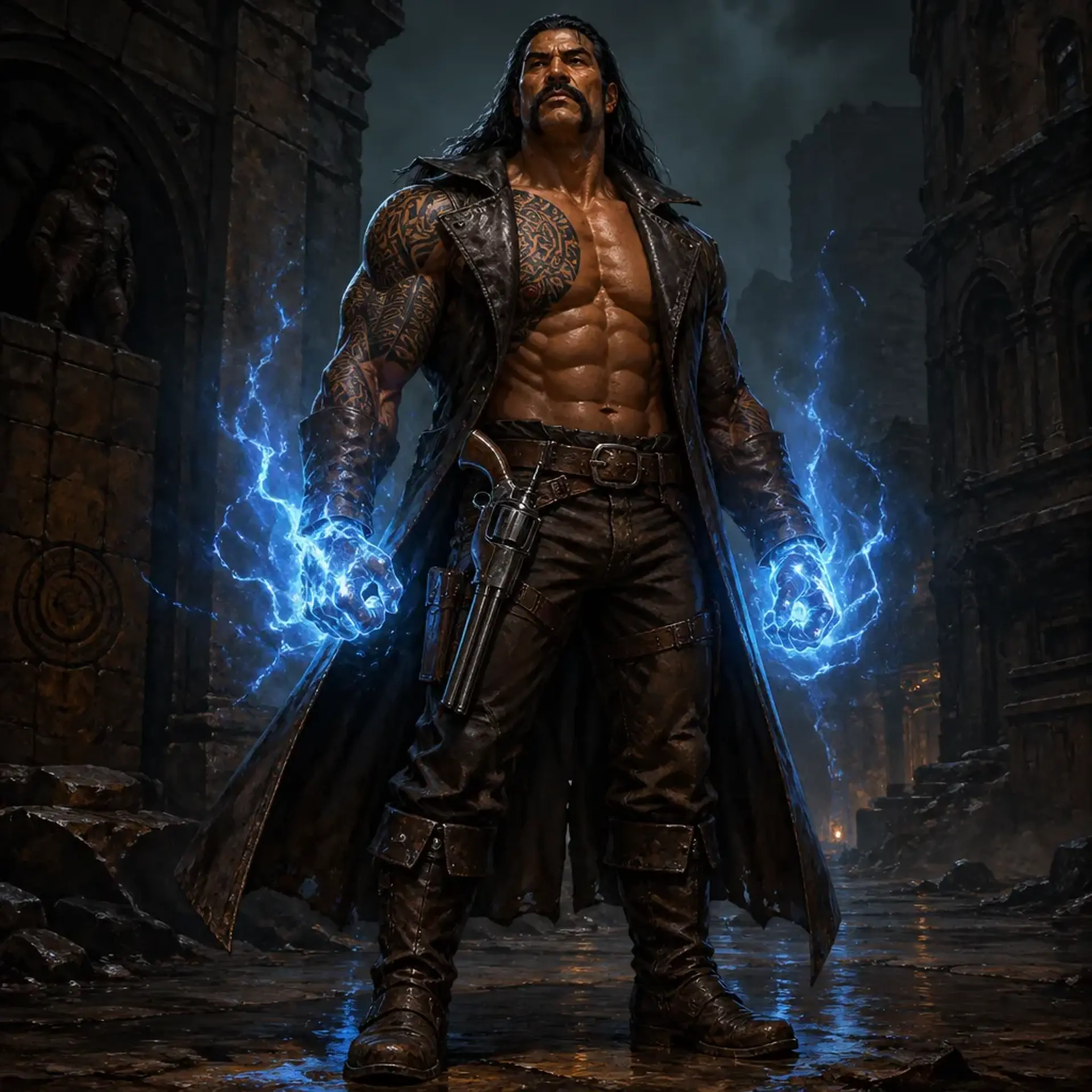 Roman Barrett - AI-generated fantasy Character