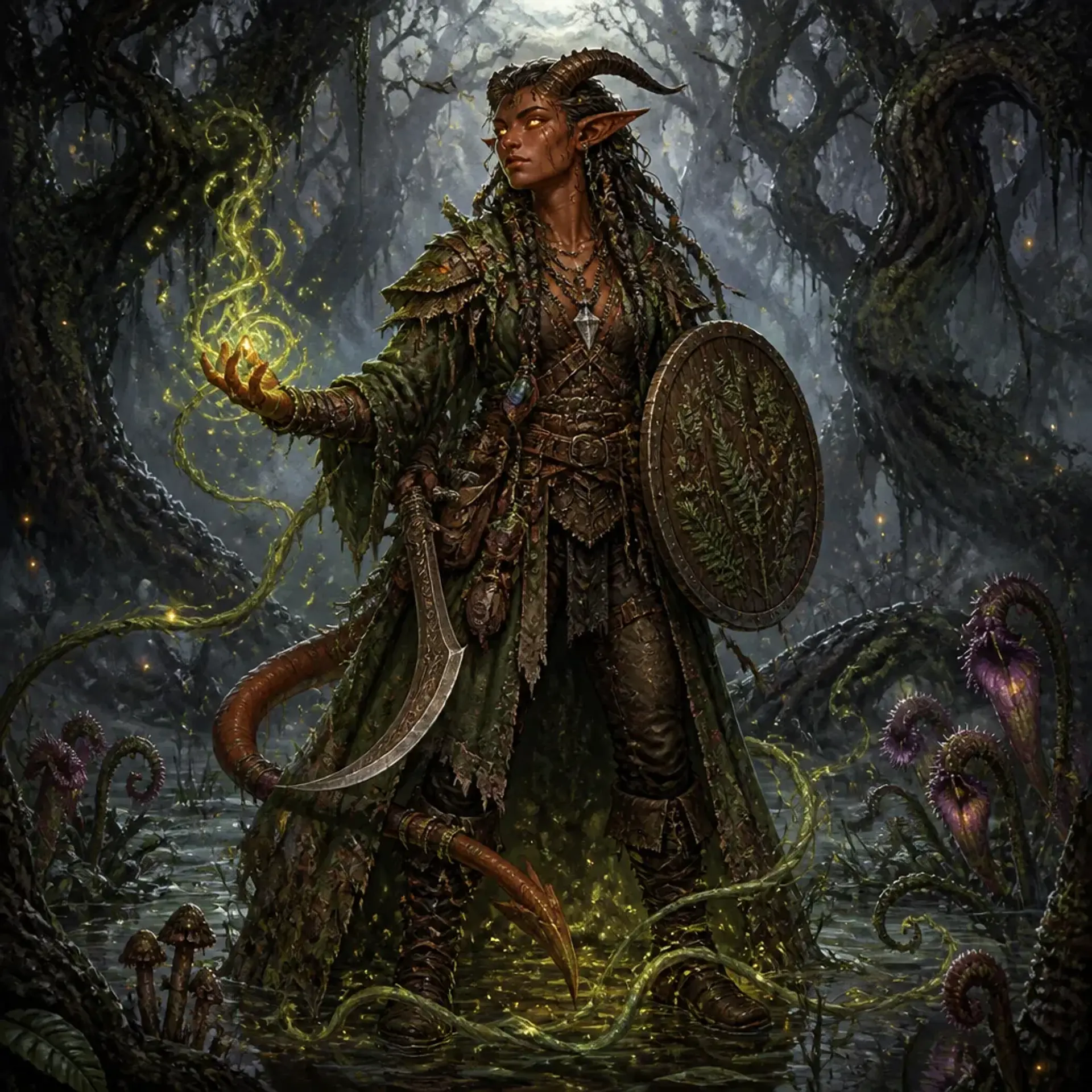 Citrine Sheshen - AI-generated fantasy Character