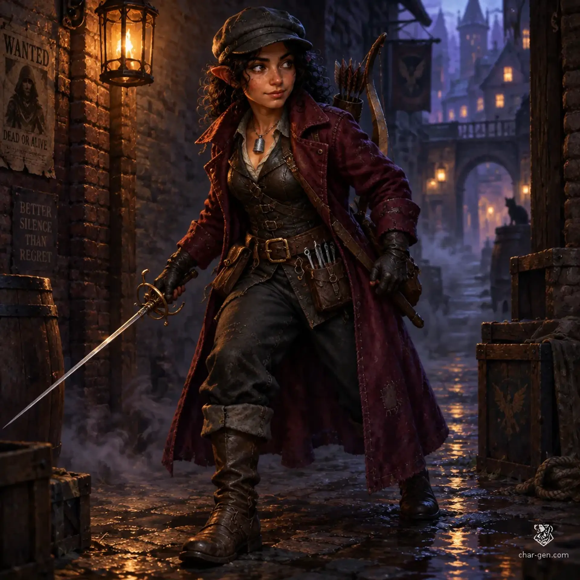 Zyll Duskwhisper - AI-generated fantasy Character