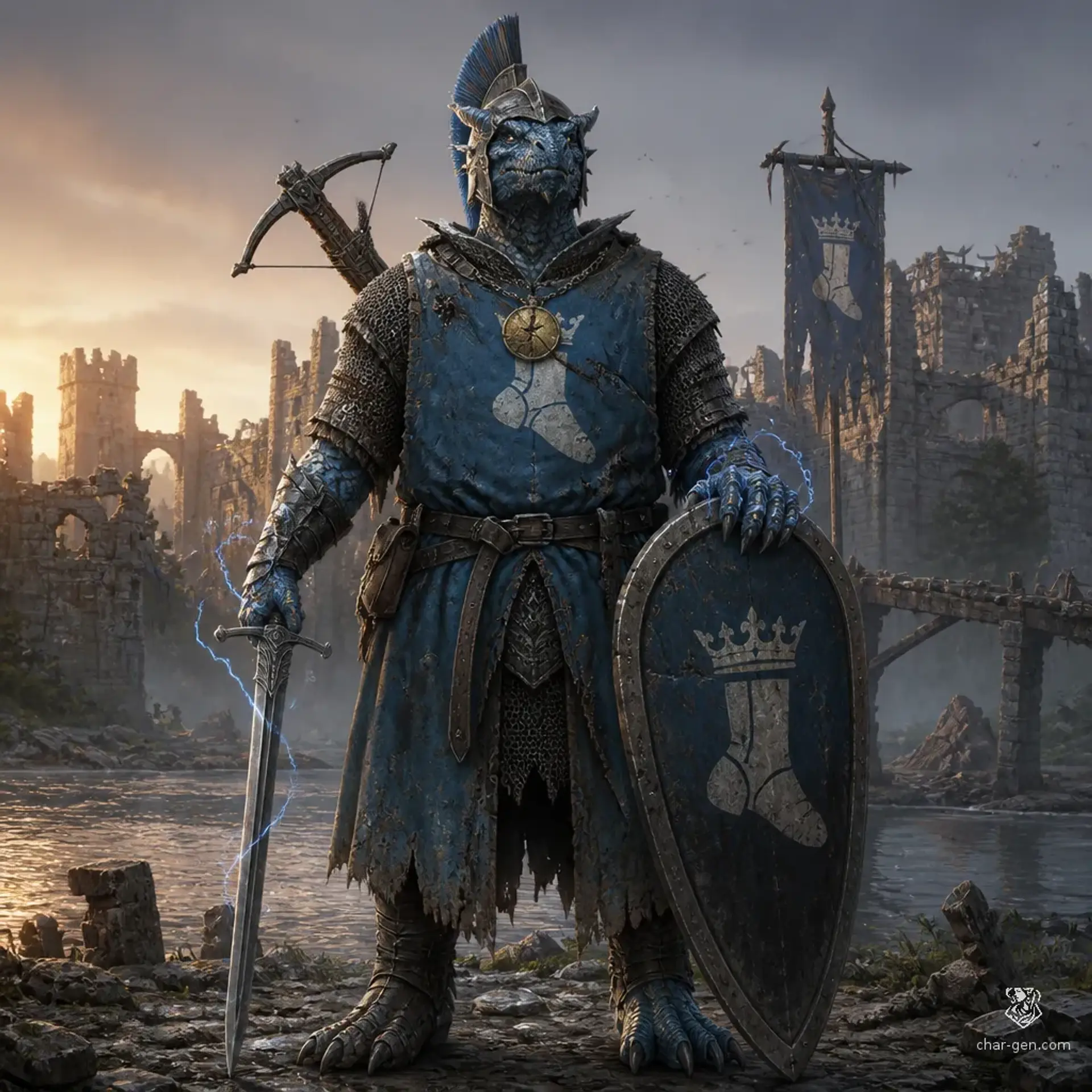 Varkozs Dravik - AI-generated fantasy Character